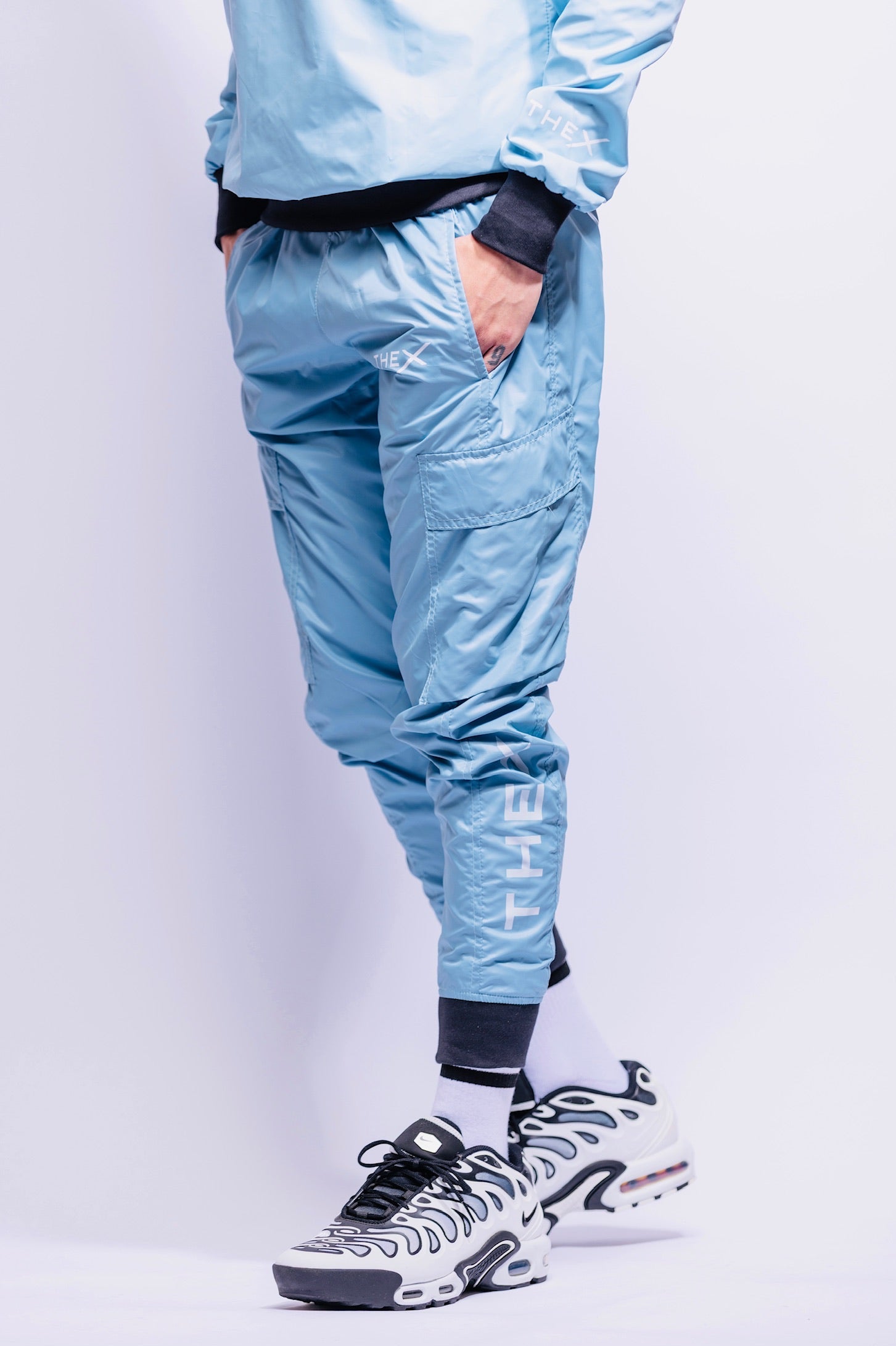 adonis pants I baby blue I nylon