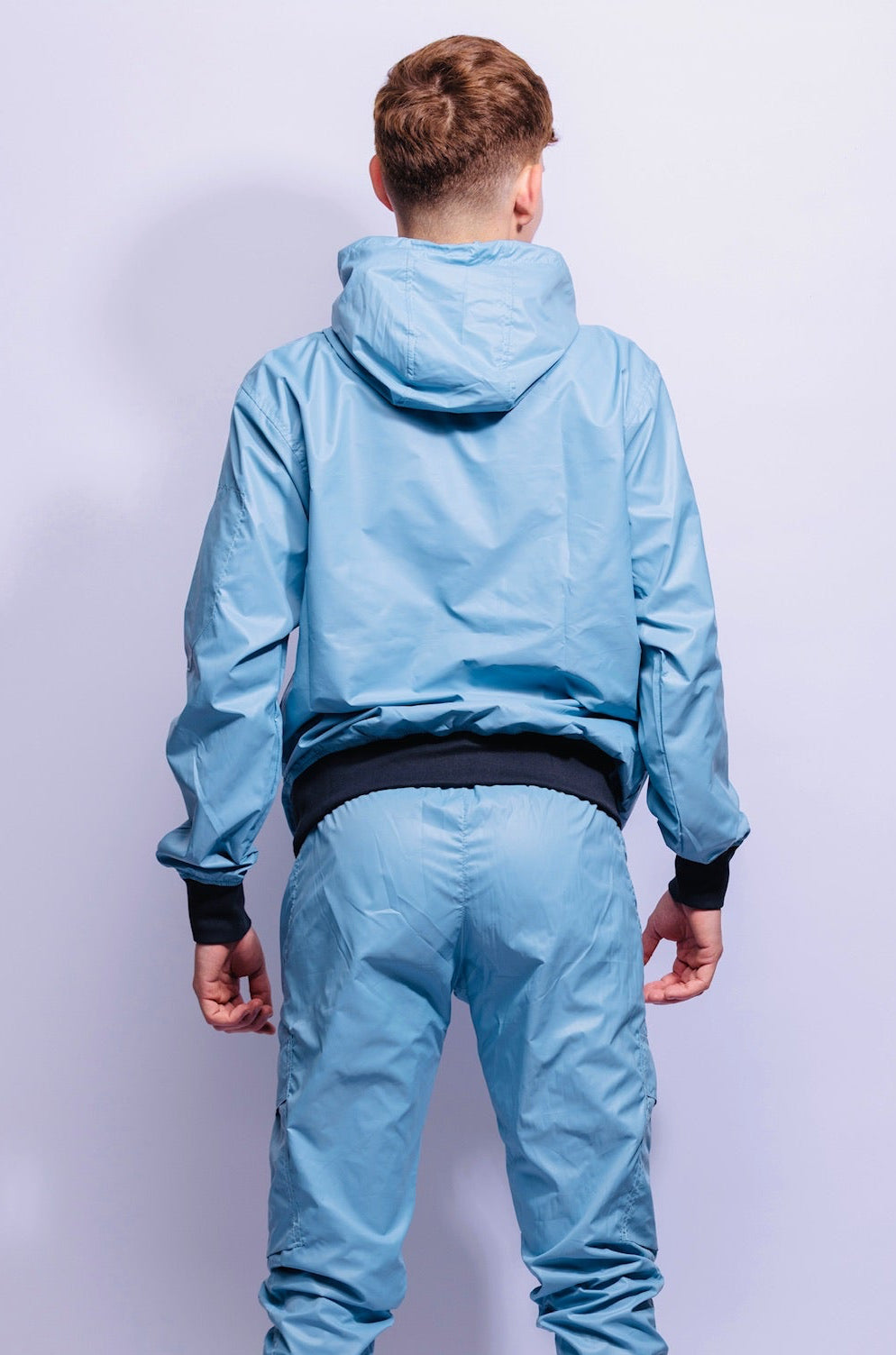 adonis hoodie I baby blue I nylon