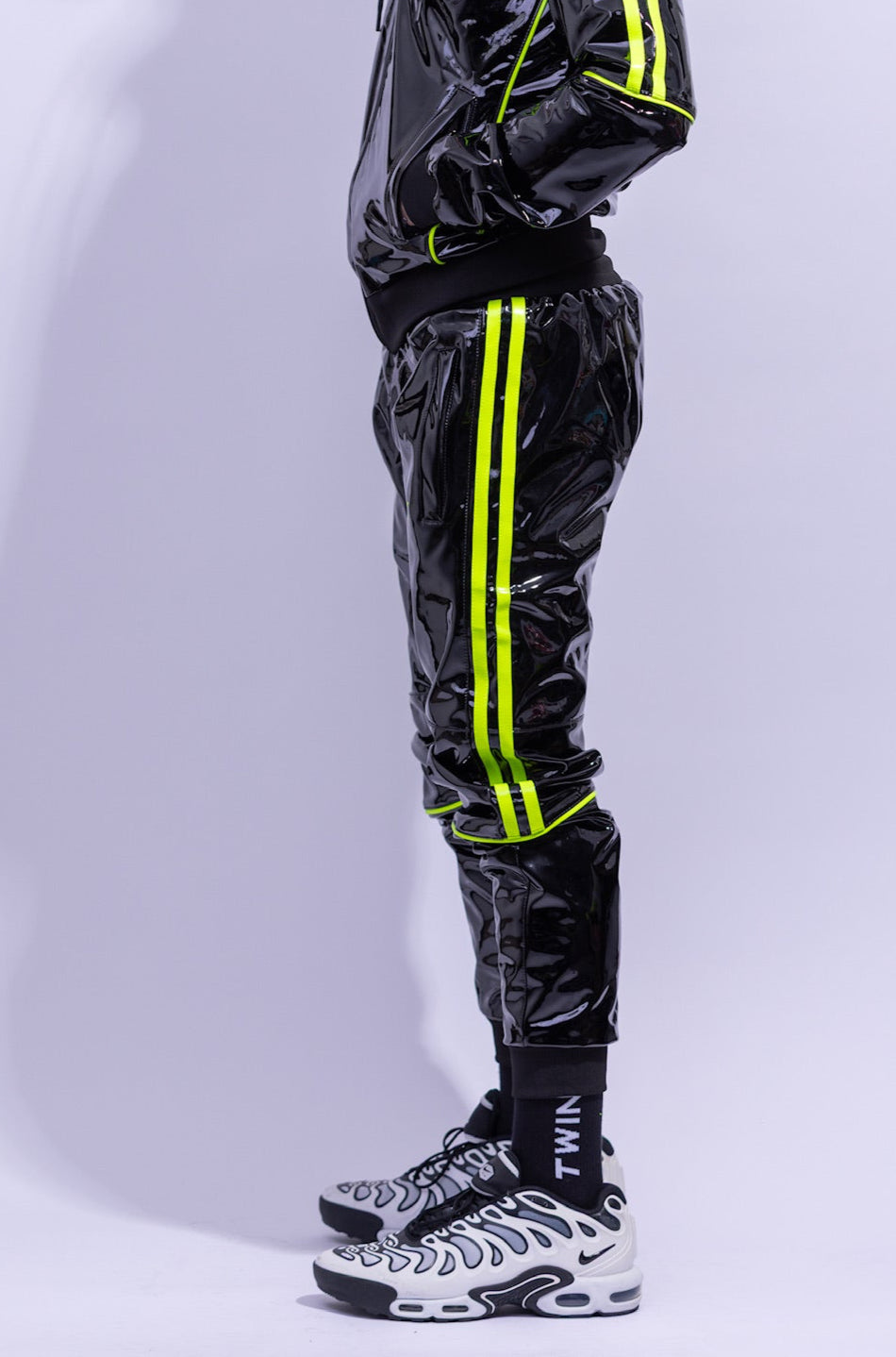 superhero pants I black/neon I pvc pro