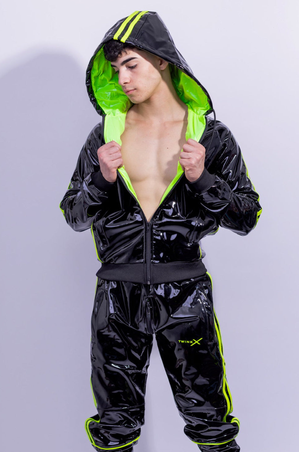superhero jacket I black/neon I pvc pro