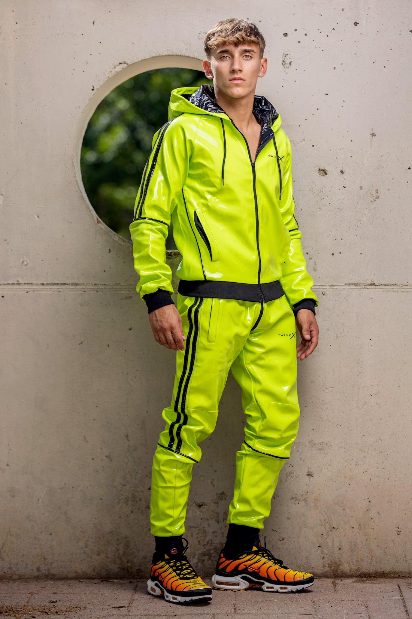 superhero pants I neon/black I pvc pro