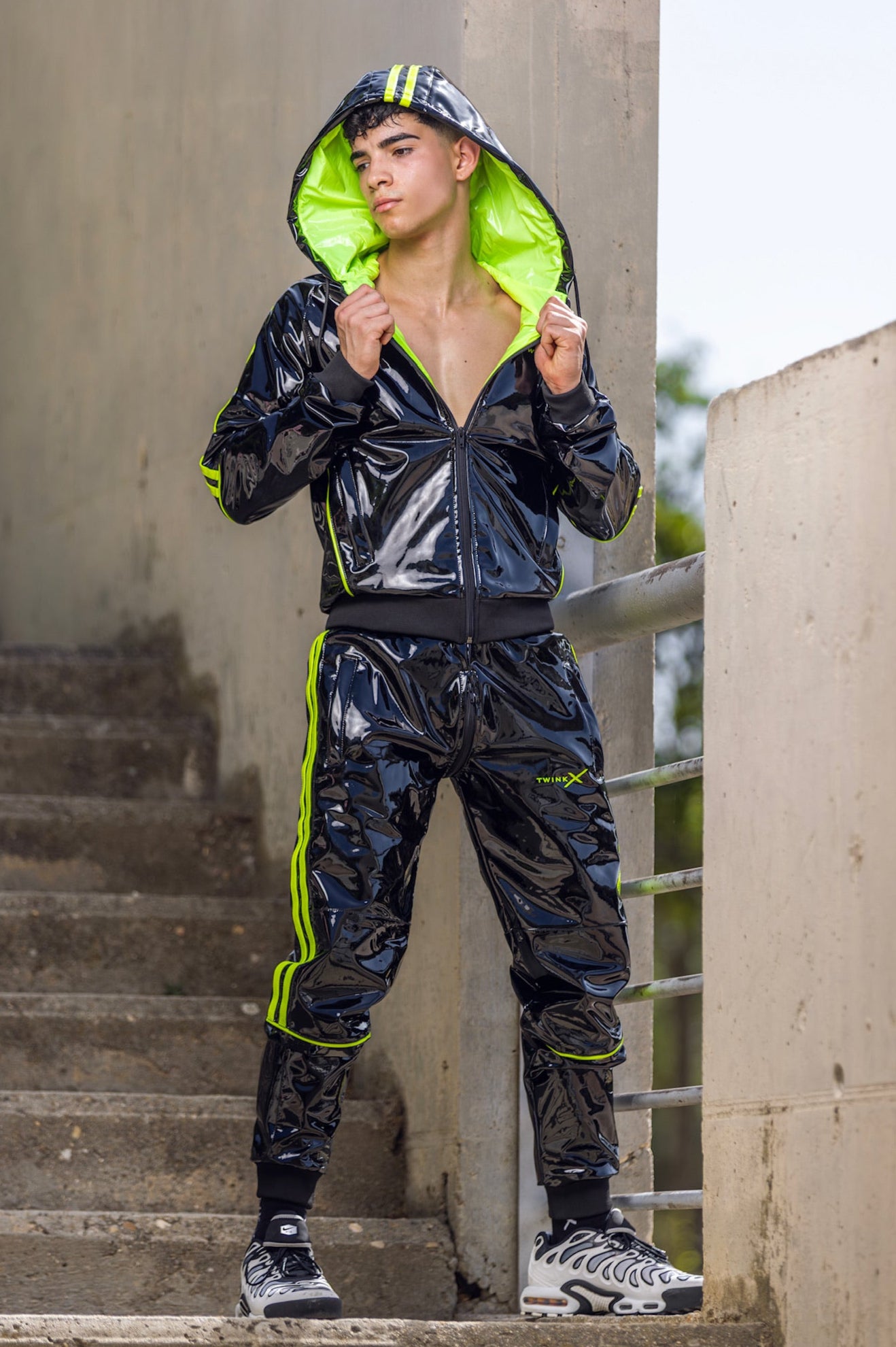 superhero jacket I black/neon I pvc pro