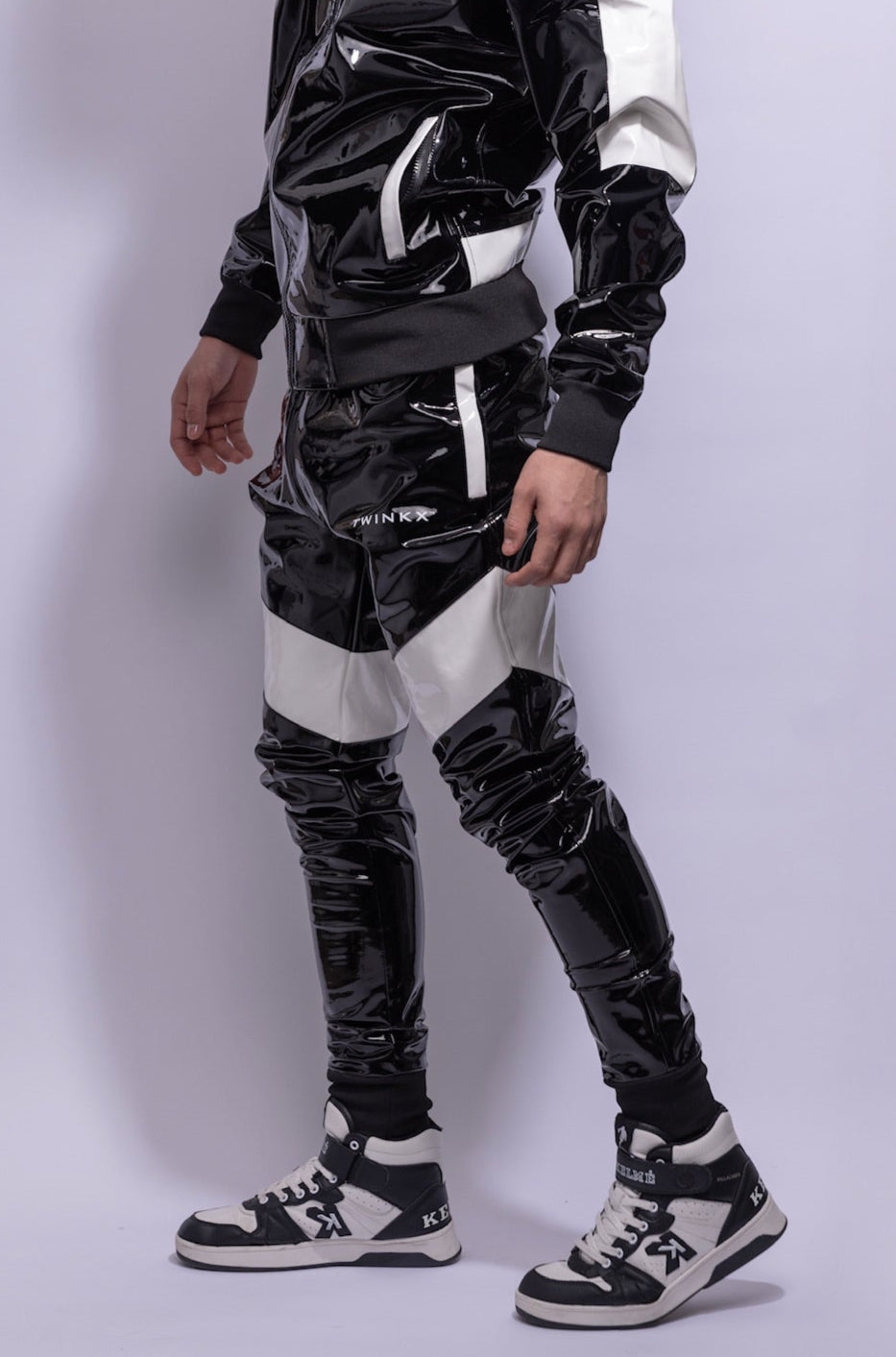datemate pants I black/white I pvc pro
