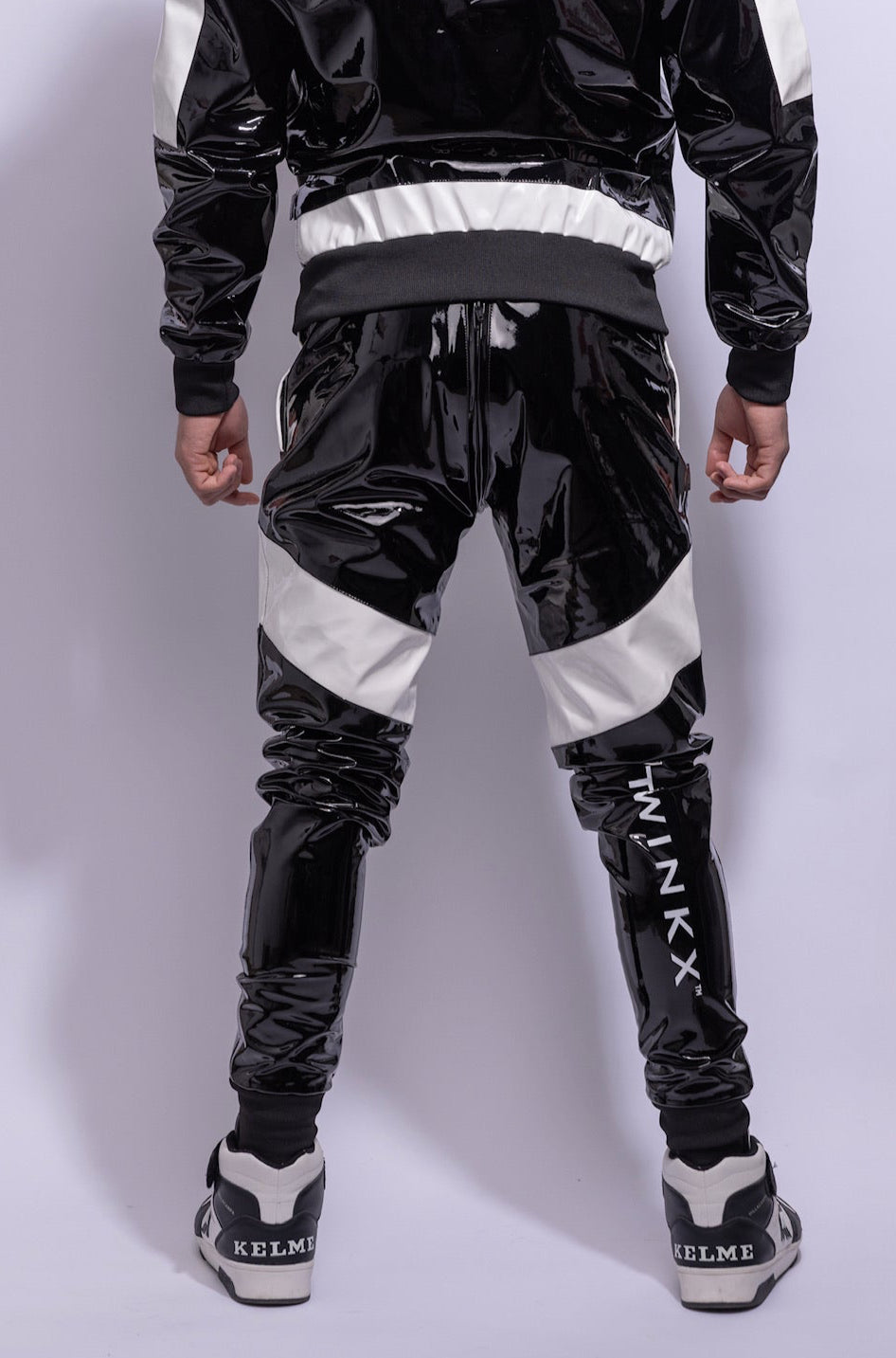 datemate pants I black/white I pvc pro