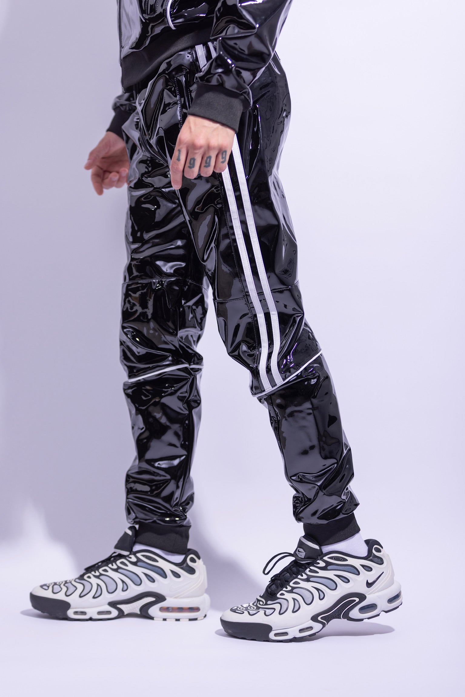 superhero pants I black/white I pvc pro