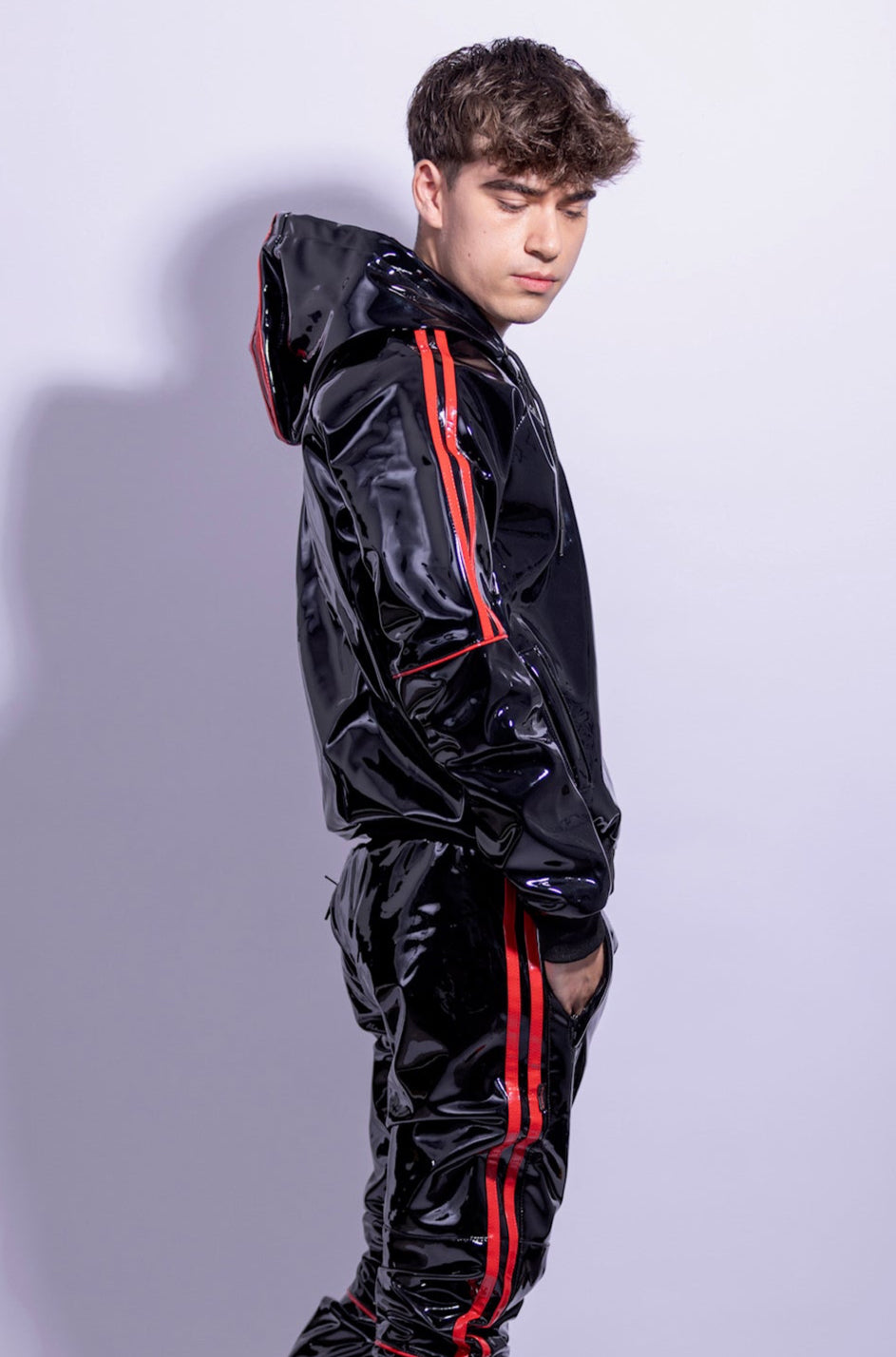 superhero jacket I black/red I pvc pro