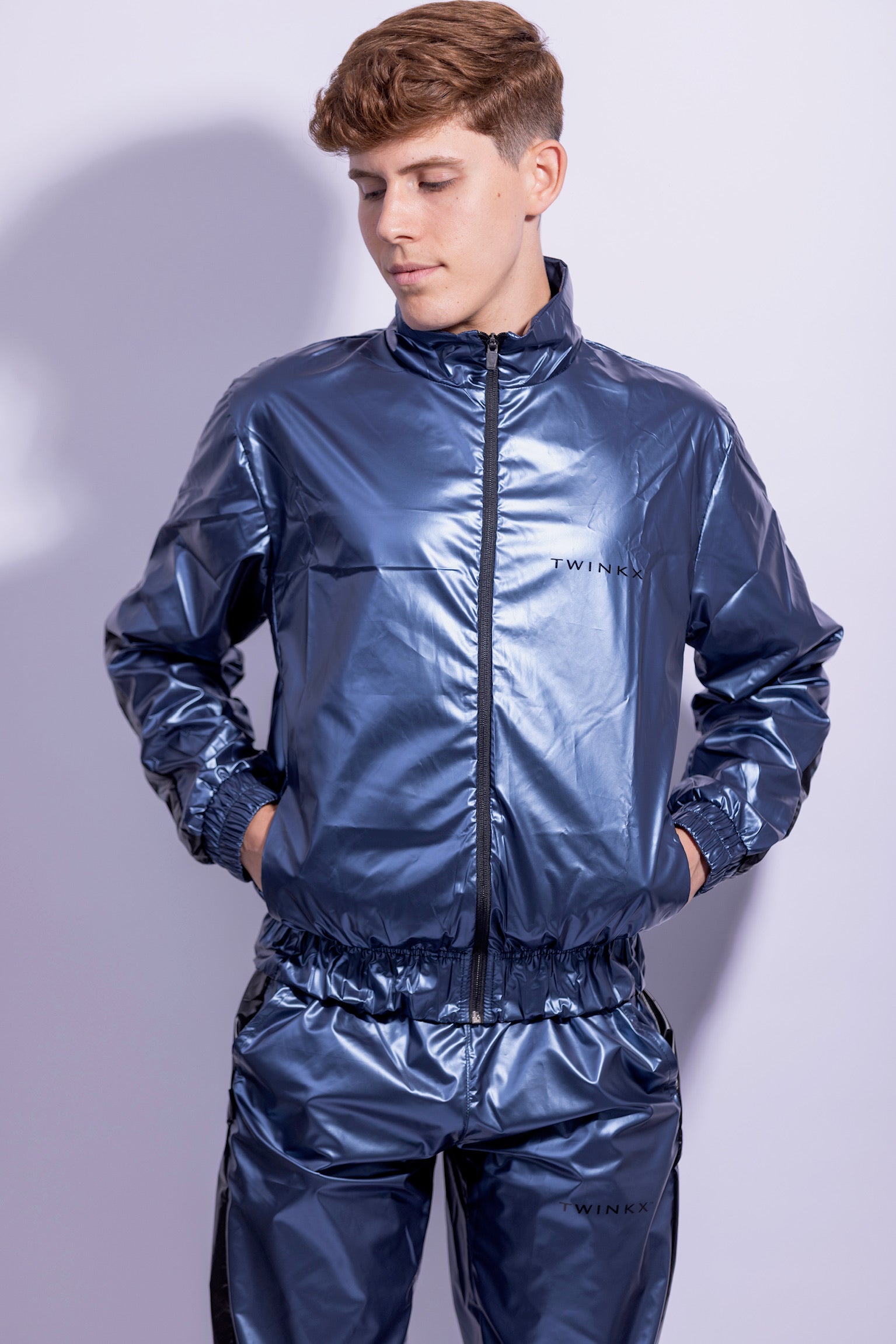 midnight jacket I iced blue/black I nylon pro