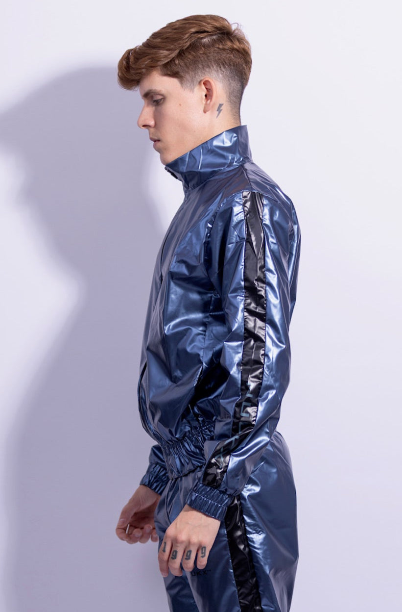 midnight jacket I iced blue/black I nylon pro