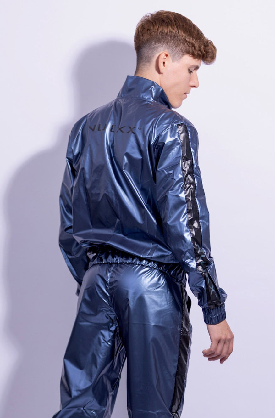 midnight jacket I iced blue/black I nylon pro