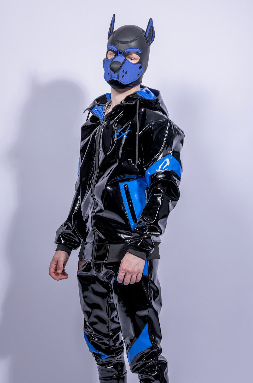 bark jacket I black/blue I pvc pro