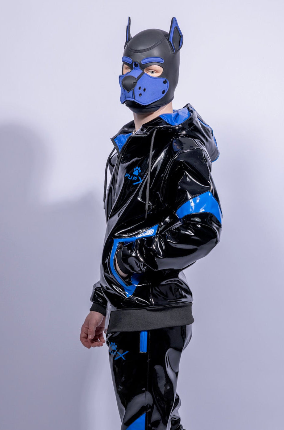 bark jacket I black/blue I pvc pro