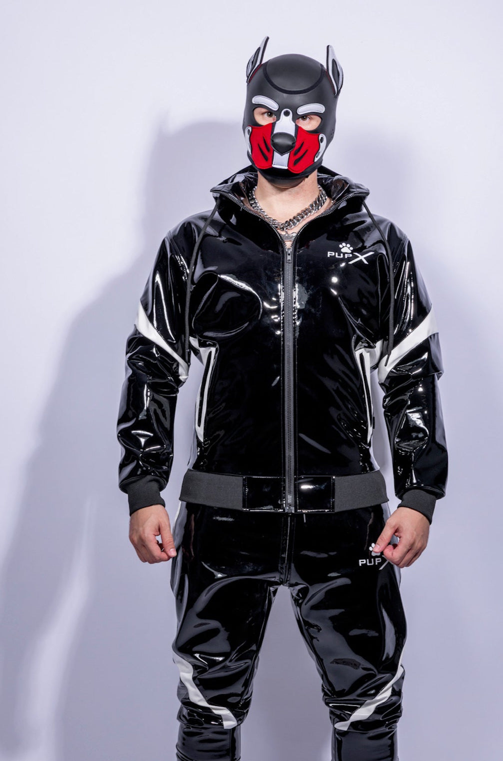 bark jacket I black/white I pvc pro