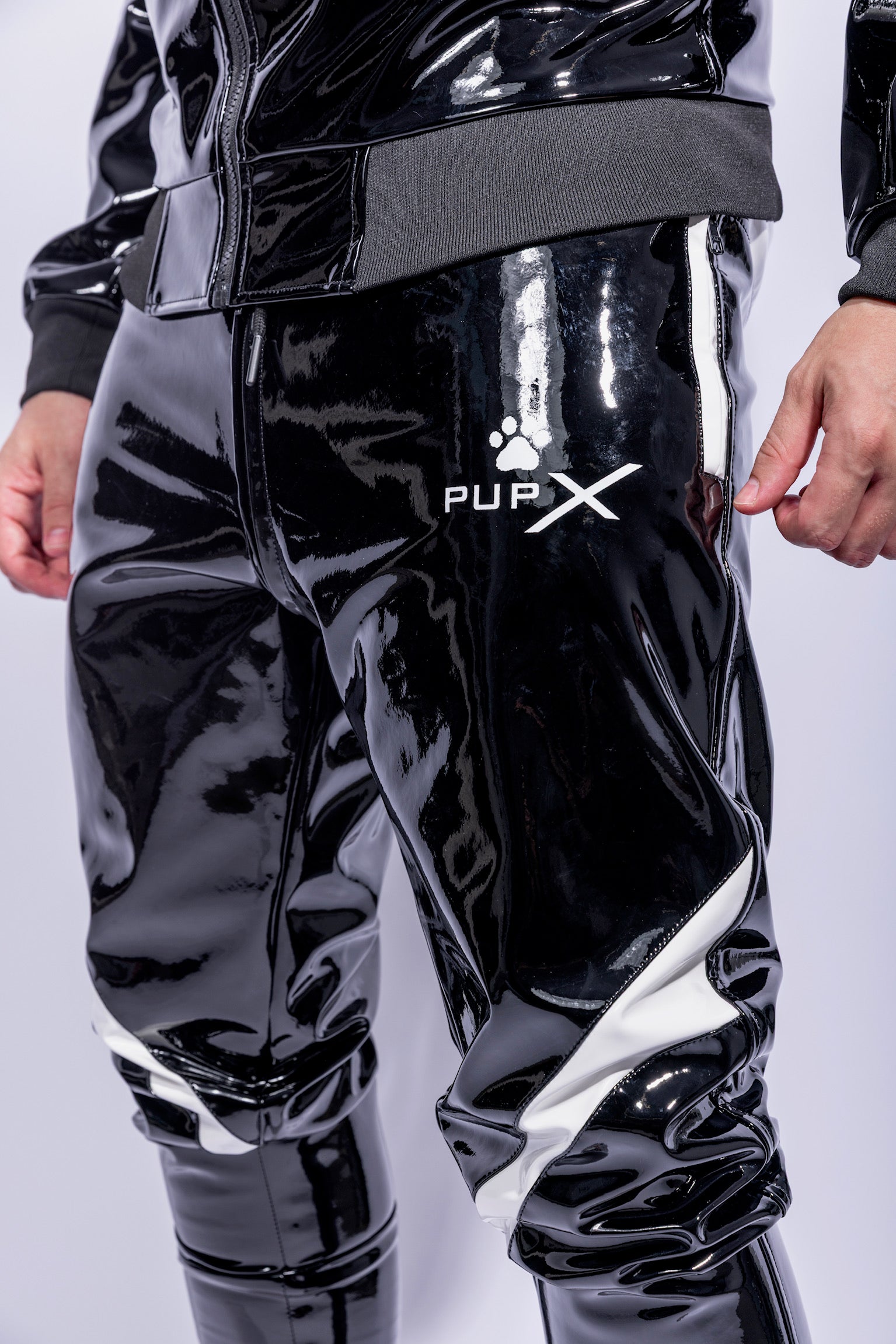 bark pants I black/white I pvc pro
