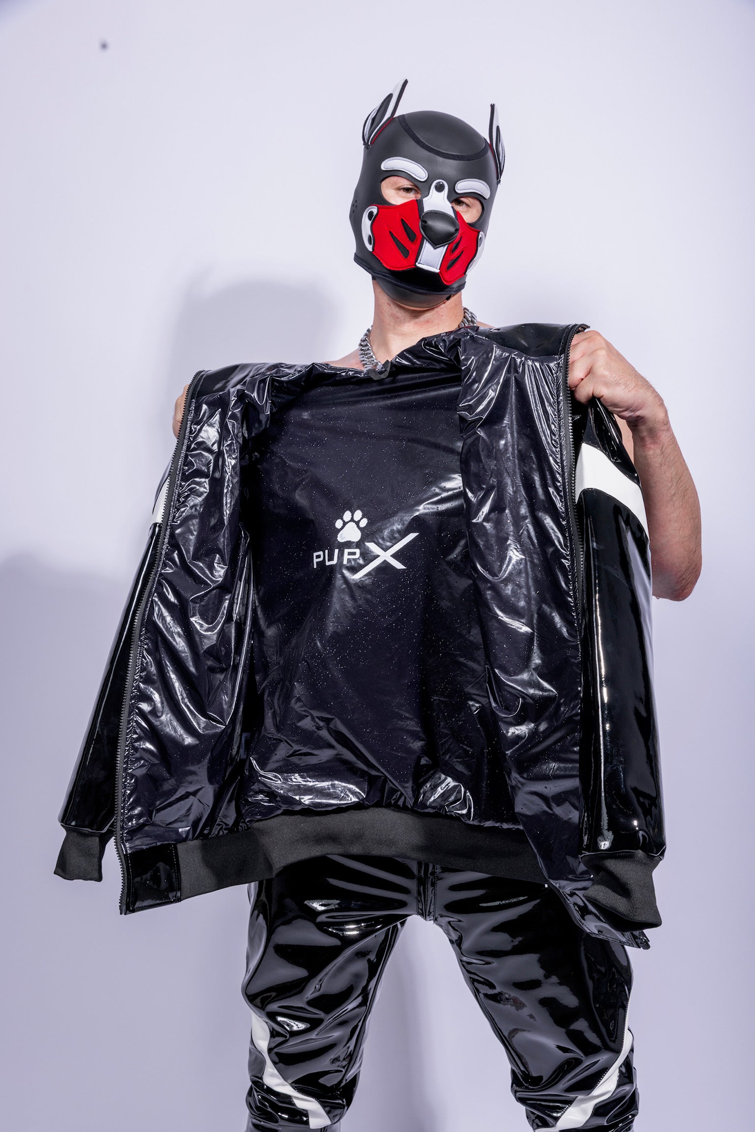 bark jacket I black/white I pvc pro