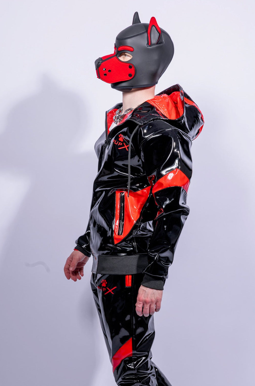 bark jacket I black/red I pvc pro