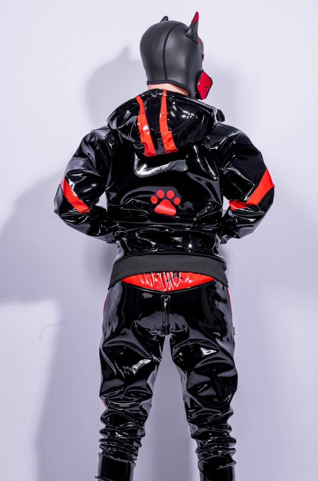 bark jacket I black/red I pvc pro