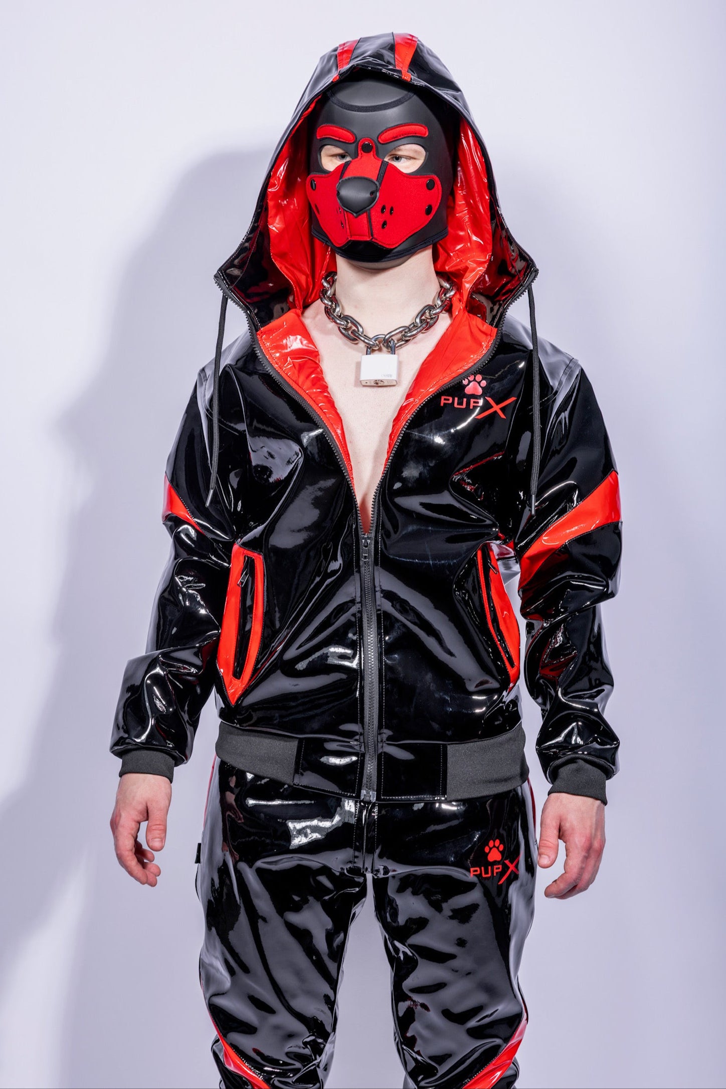 bark jacket I black/red I pvc pro