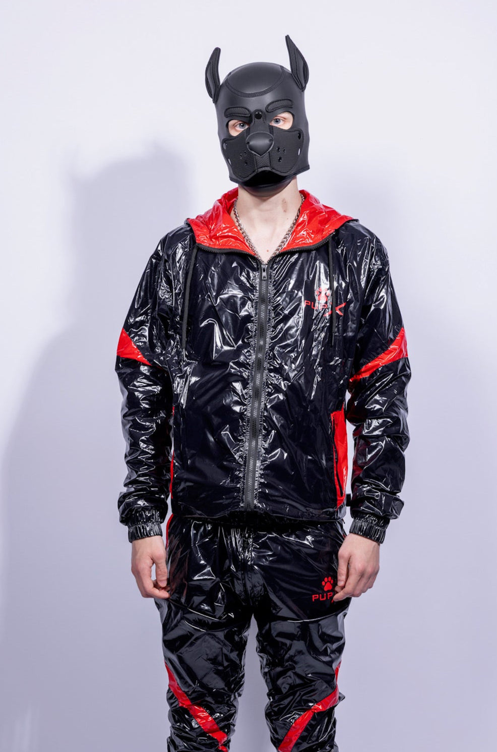 bark jacket I black/red I nylon pro