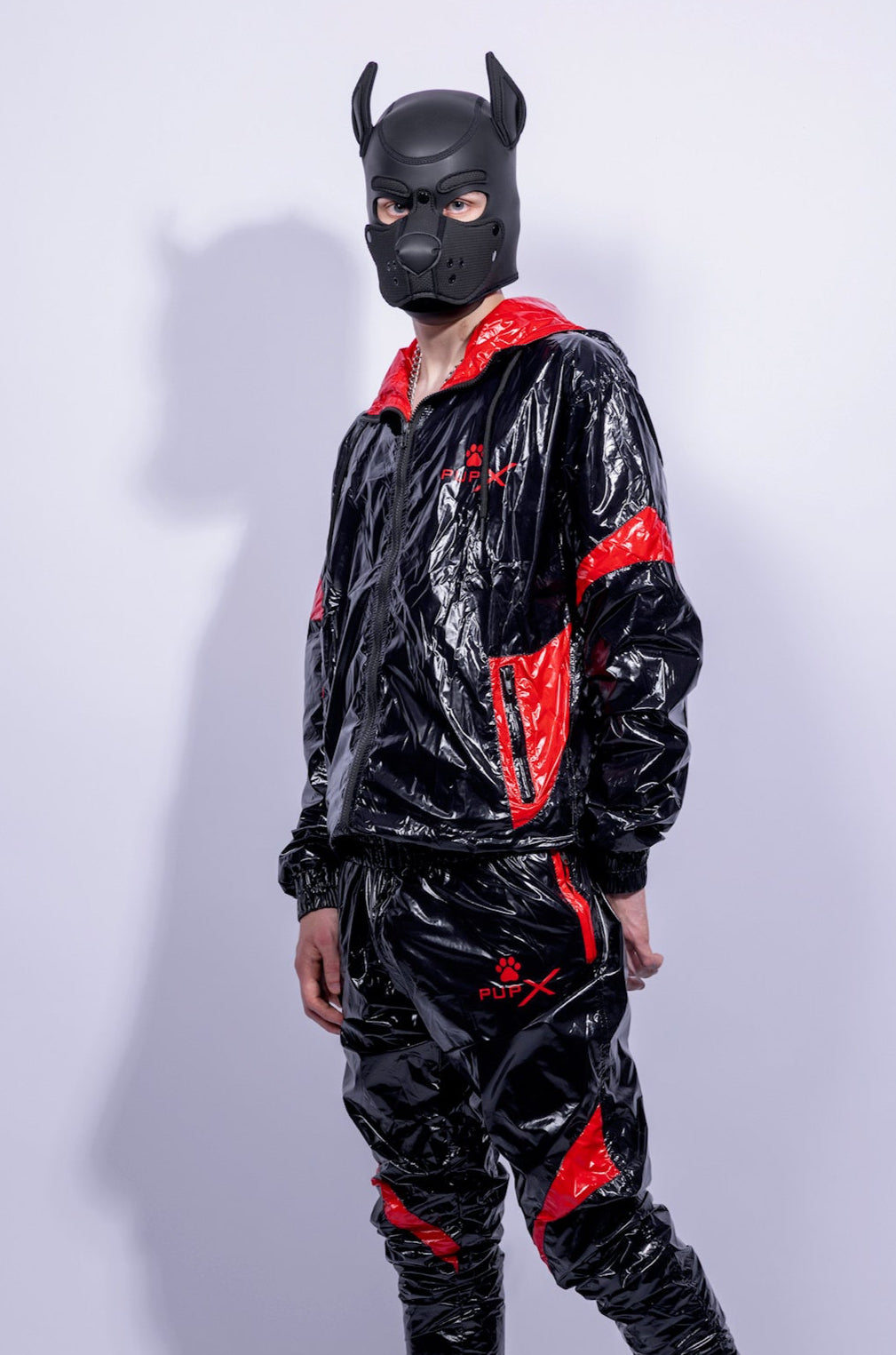 bark jacket I black/red I nylon pro