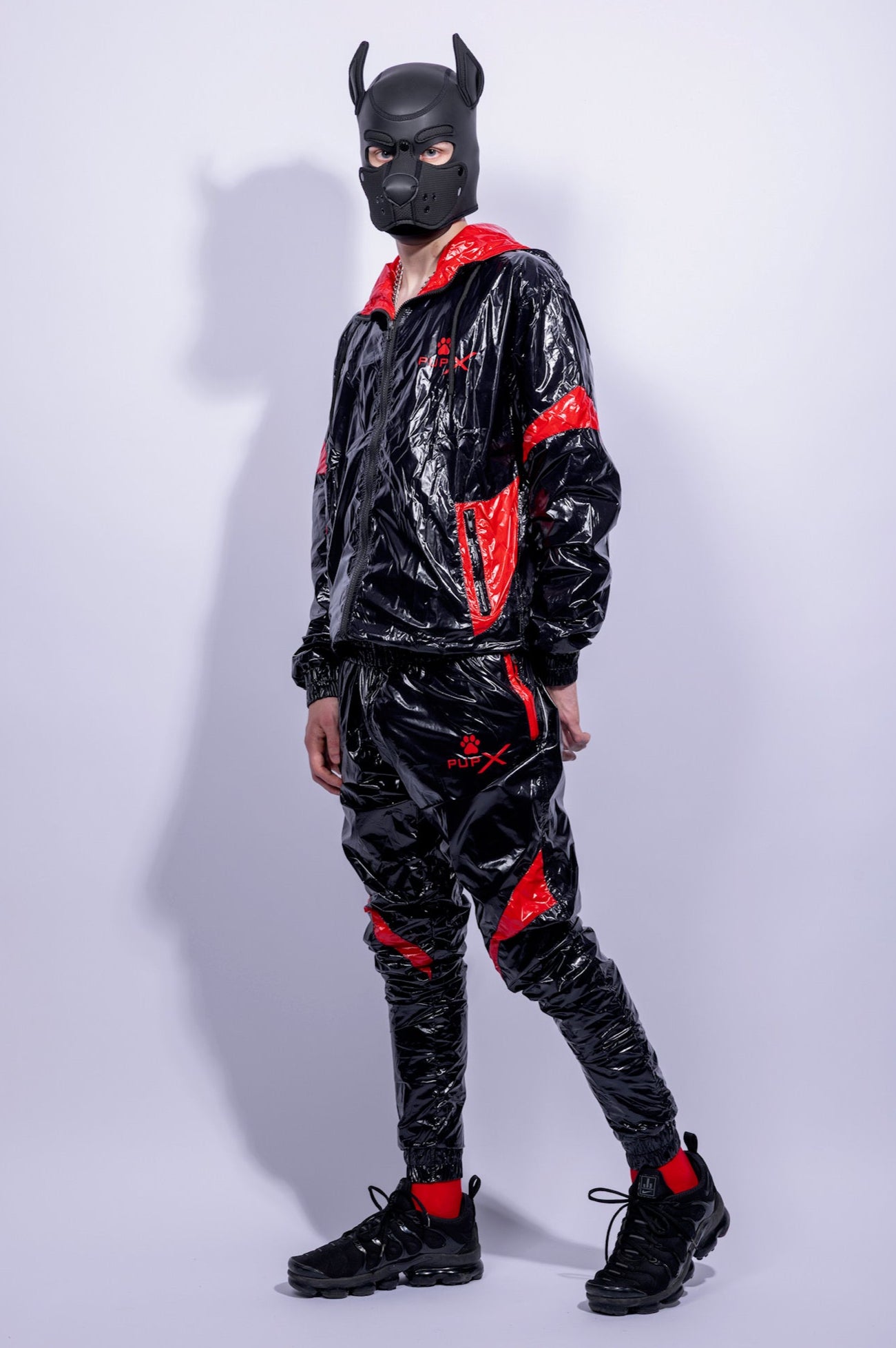bark jacket I black/red I nylon pro