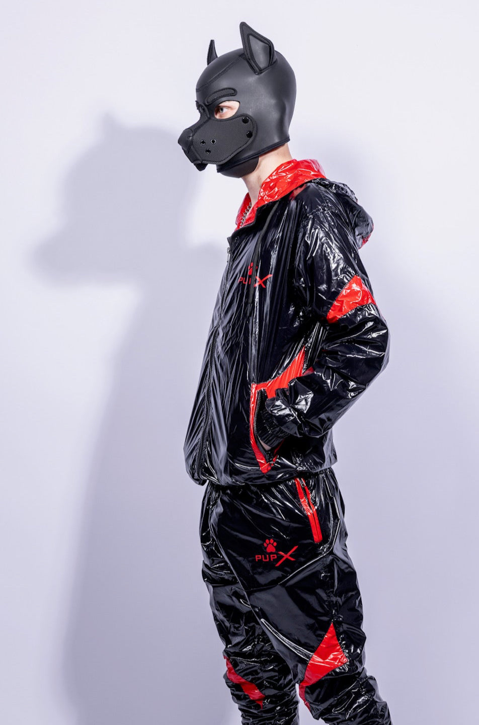 bark jacket I black/red I nylon pro