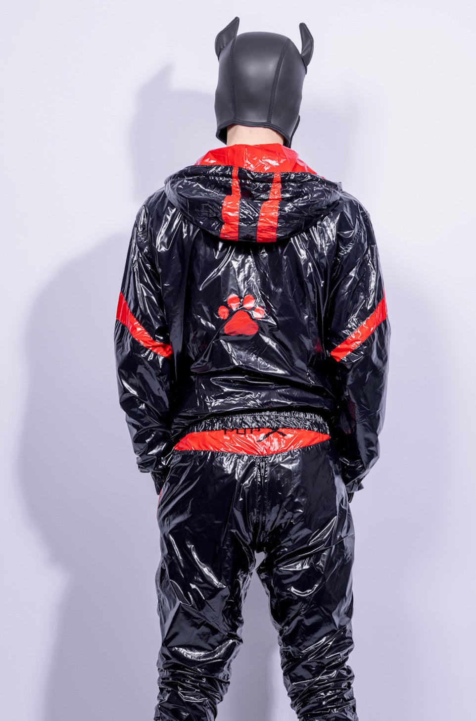 bark jacket I black/red I nylon pro
