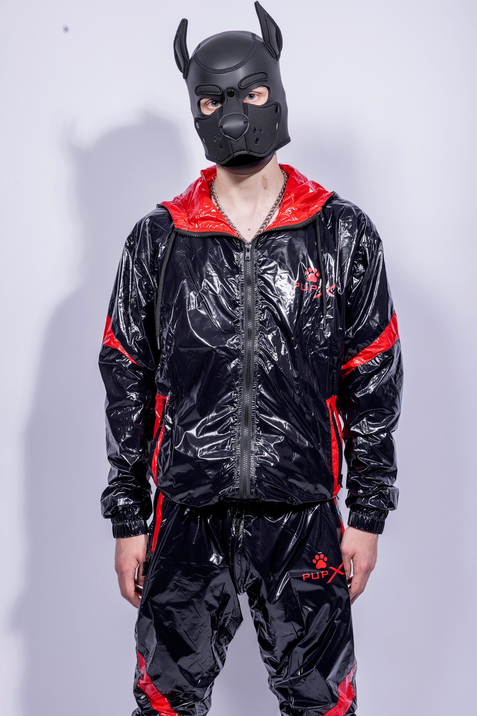 bark jacket I black/red I nylon pro