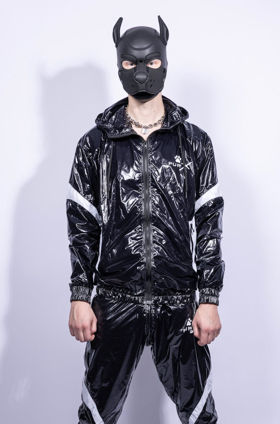 bark jacket I black/white I nylon pro