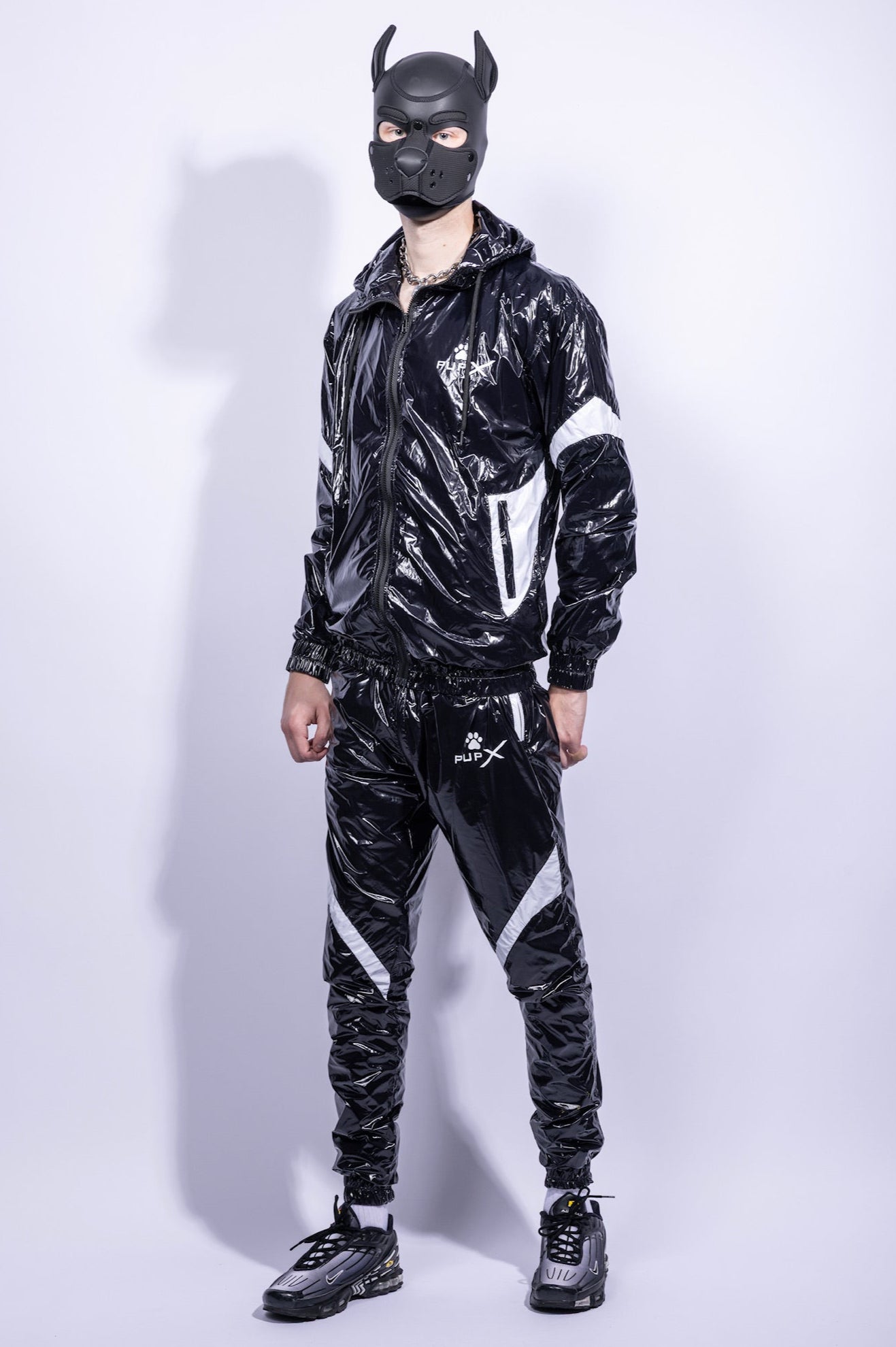 bark jacket I black/white I nylon pro