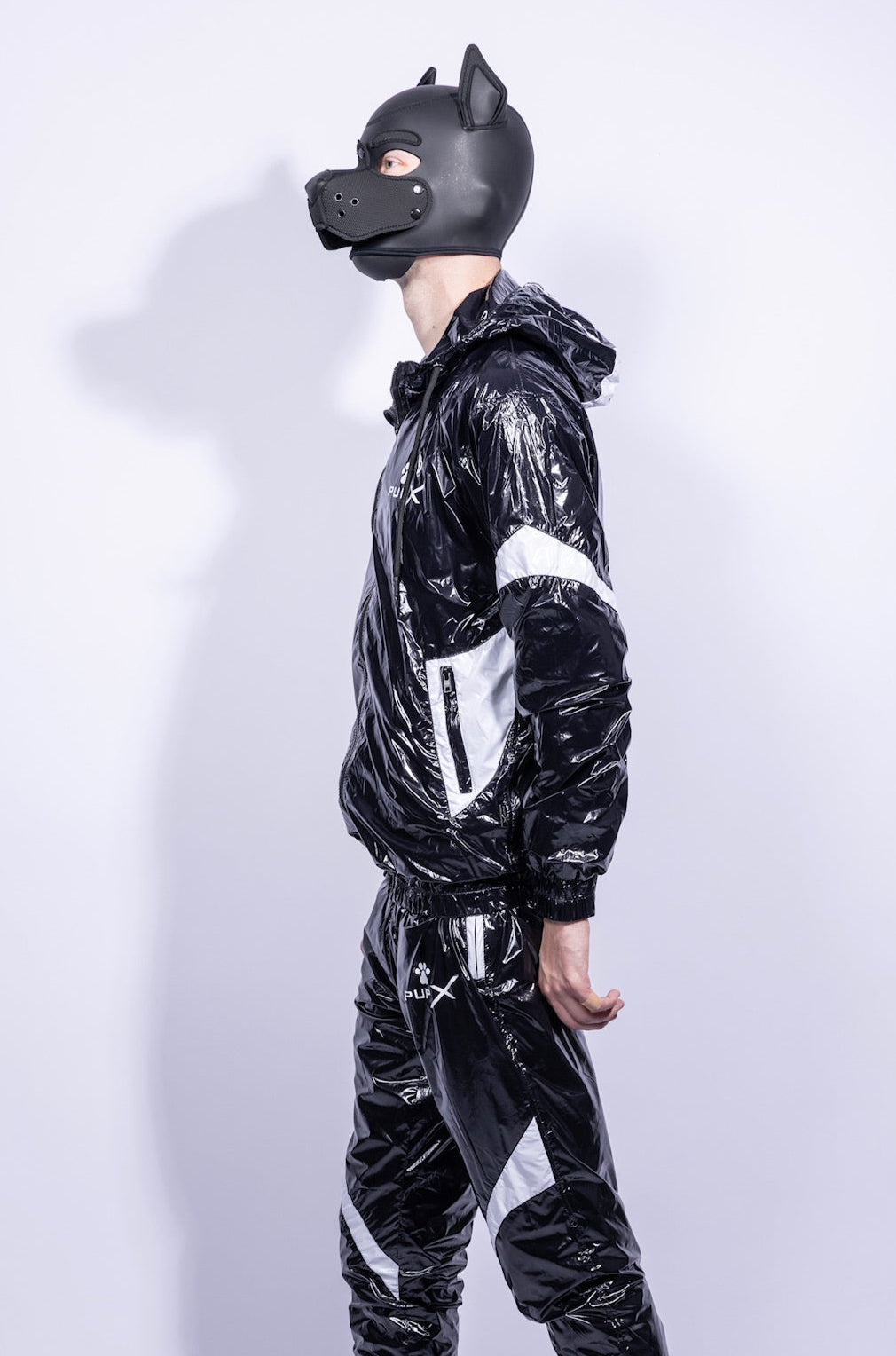 bark jacket I black/white I nylon pro