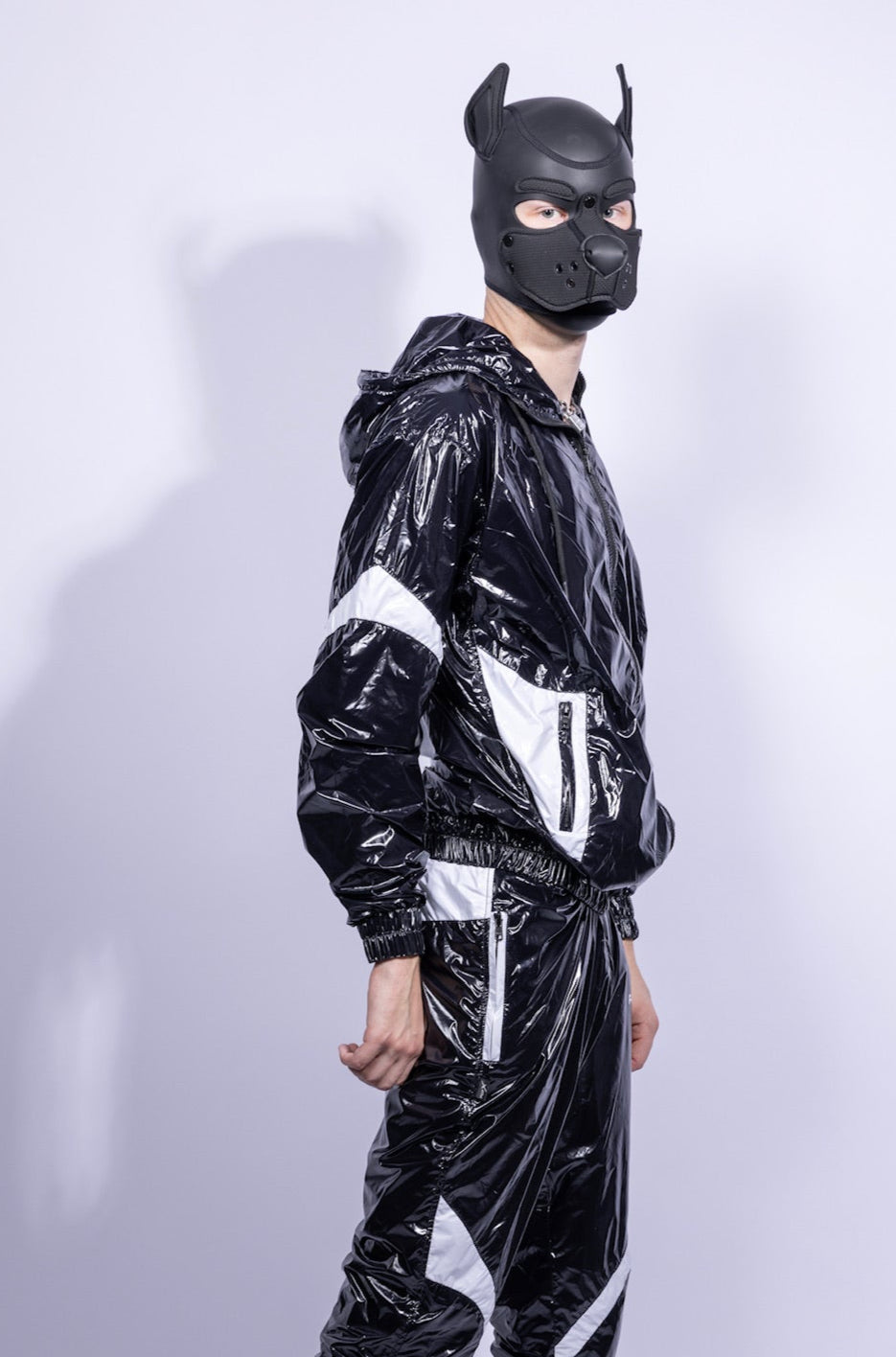 bark jacket I black/white I nylon pro