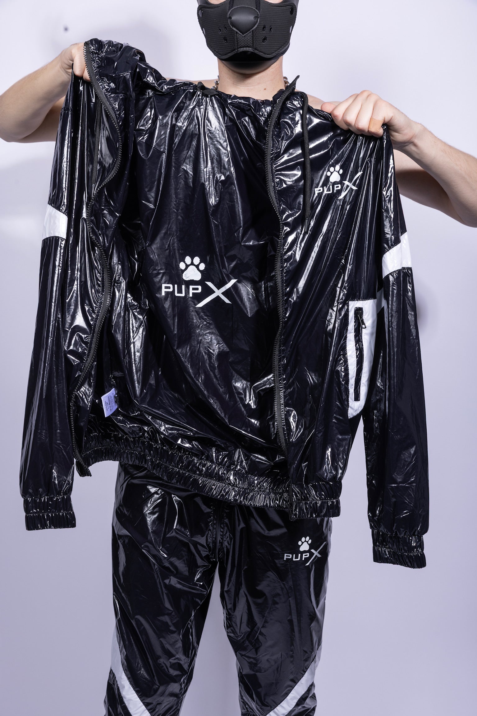bark jacket I black/white I nylon pro