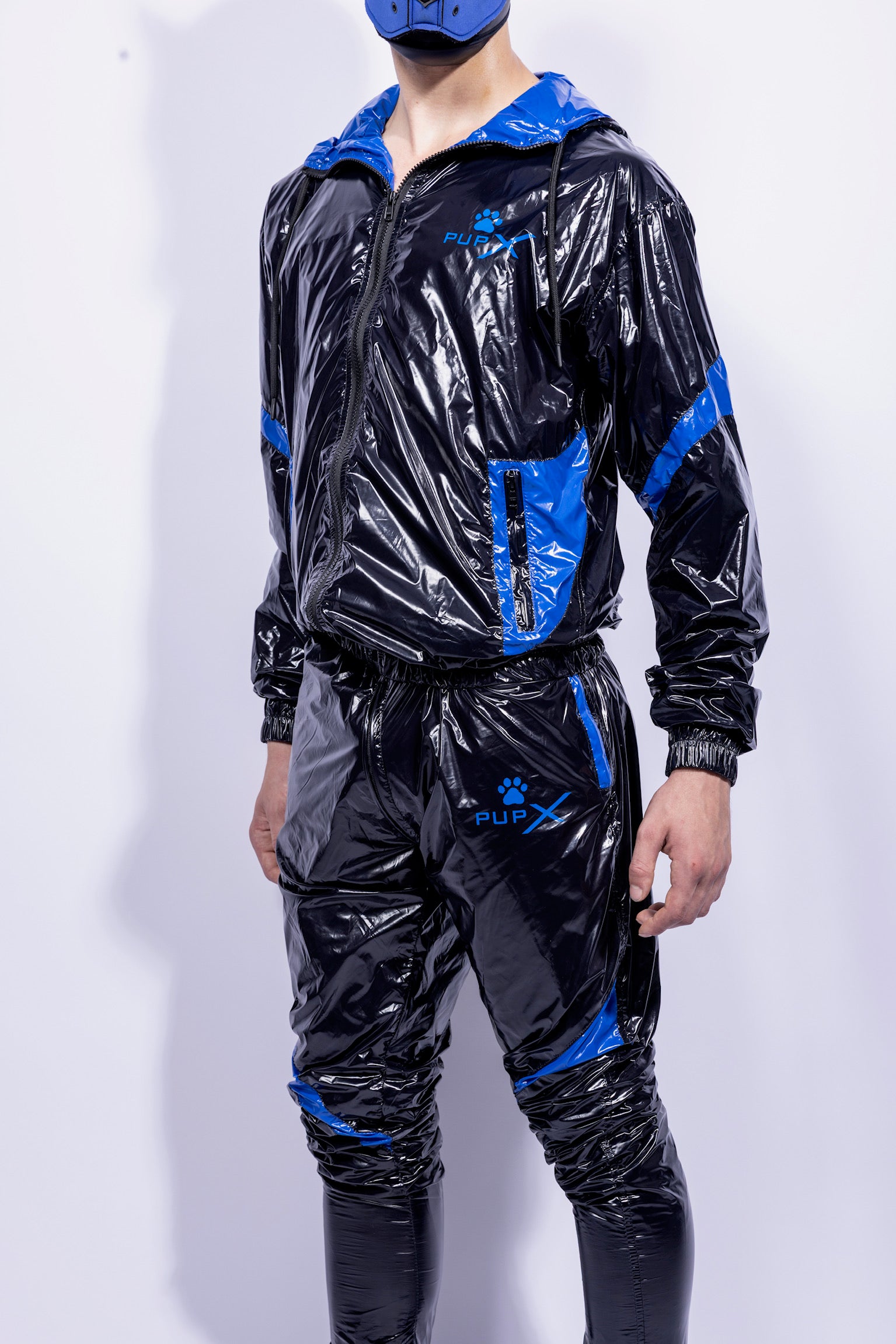 bark jacket I black/blue I nylon pro