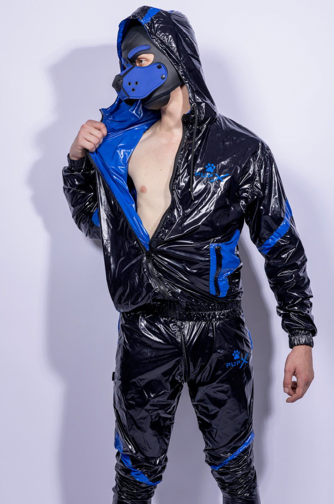 bark jacket I black/blue I nylon pro