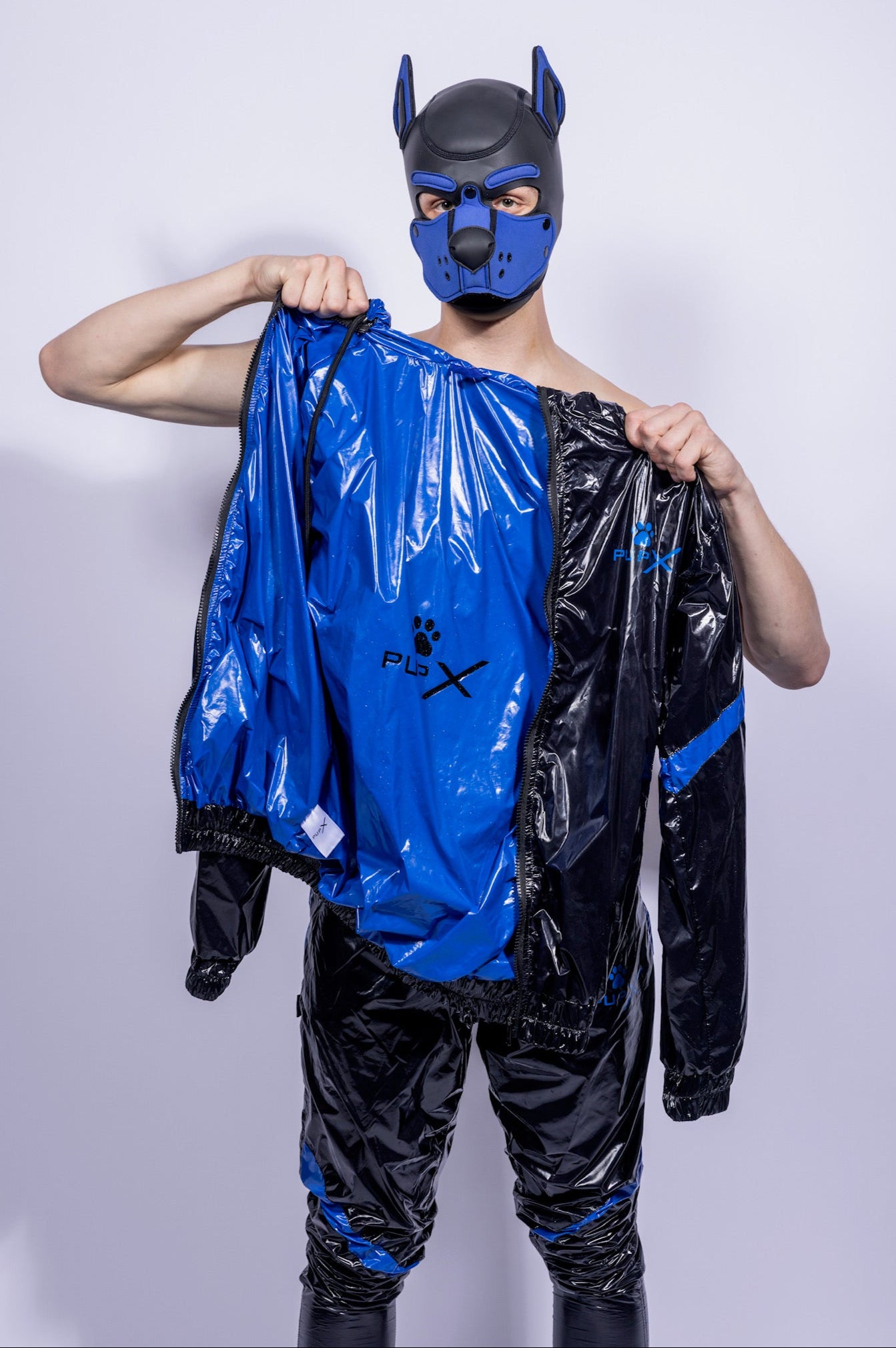 bark jacket I black/blue I nylon pro