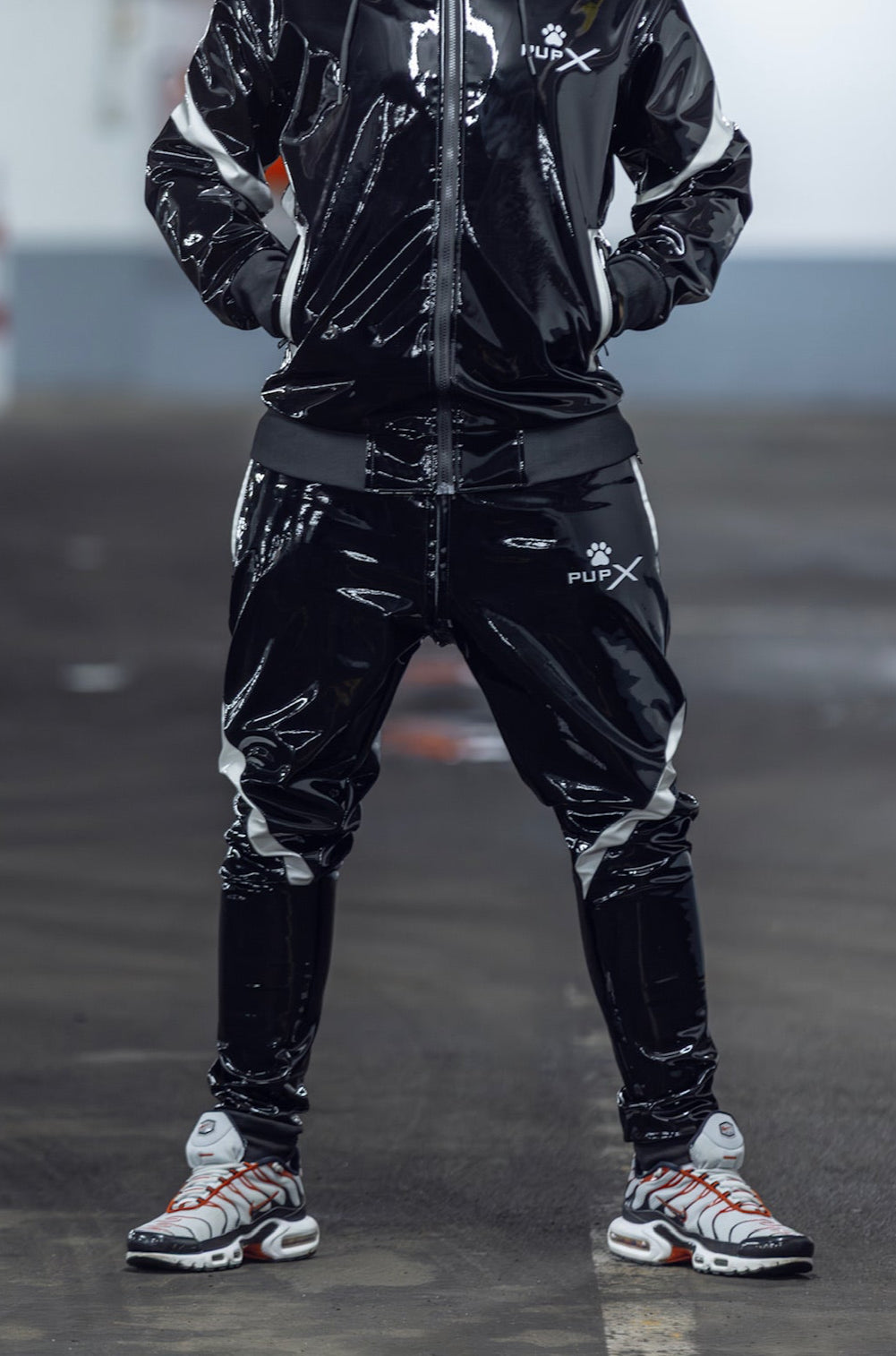 bark pants I black/white I pvc pro