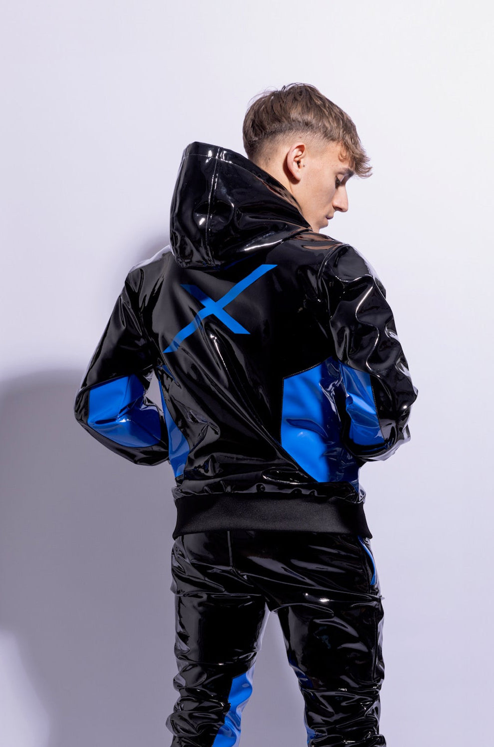 datingstar berlin jacket I black/blue I pvc pro