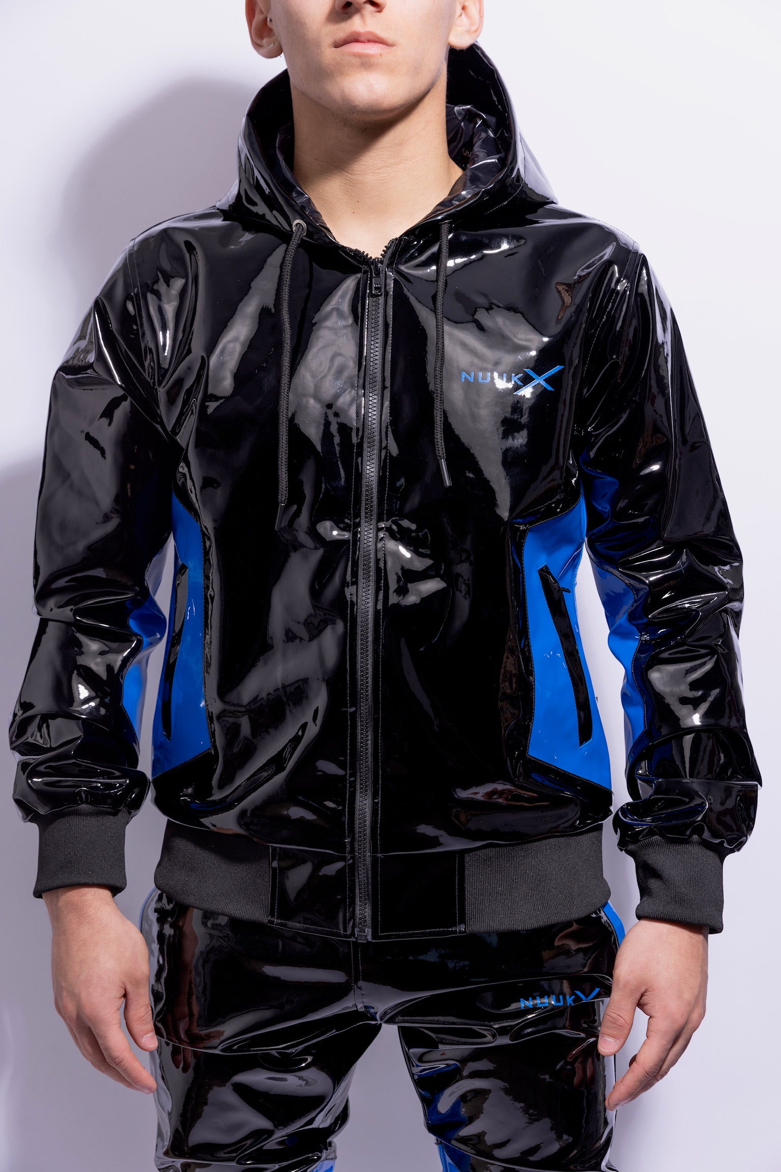 datingstar berlin jacket I black/blue I pvc pro