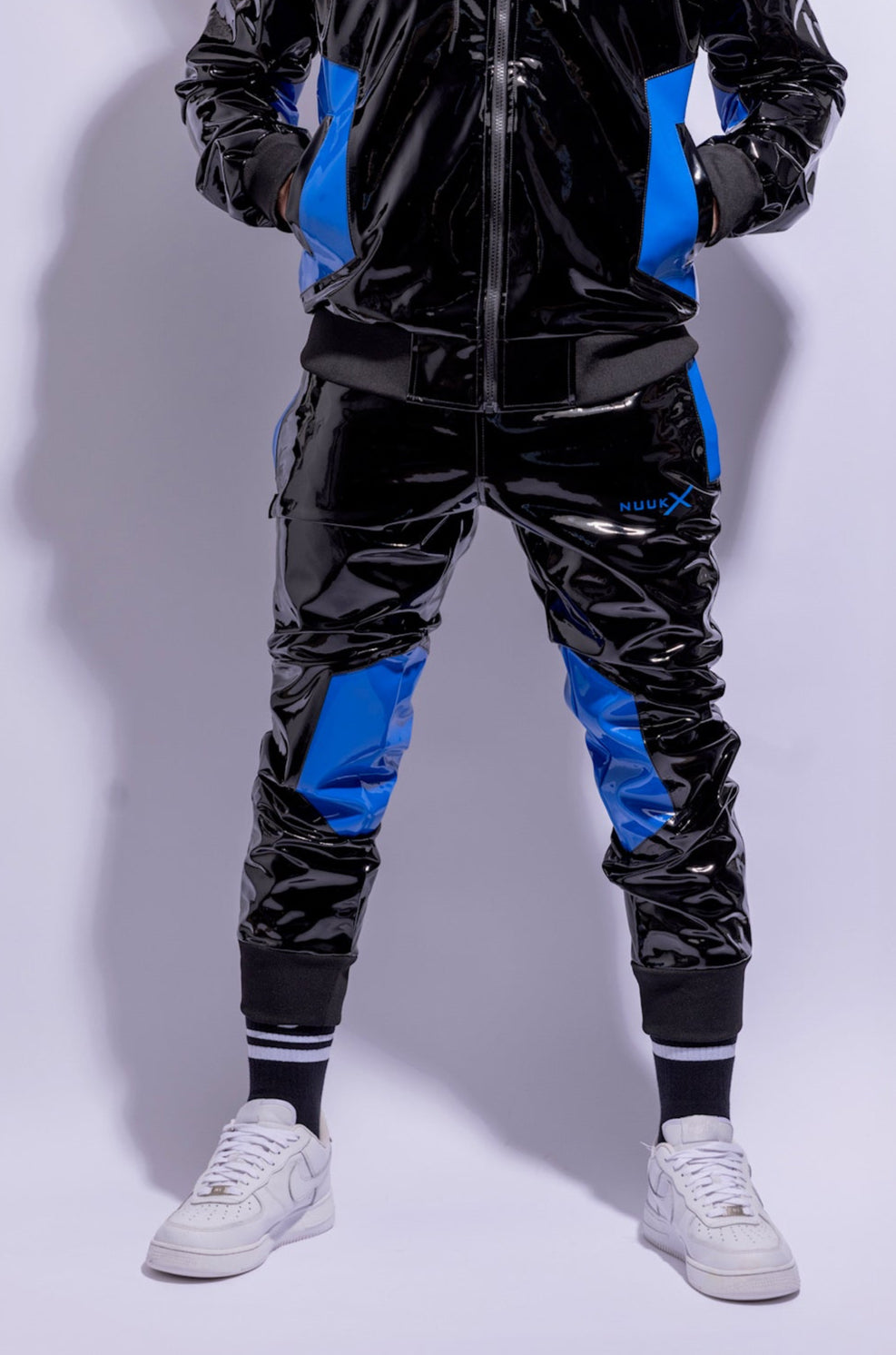 datingstar berlin pants I black/blue I pvc pro
