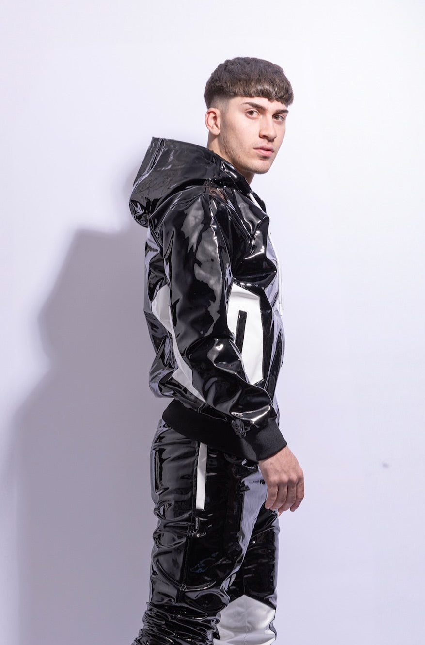 datingstar berlin jacket I black/white I pvc pro