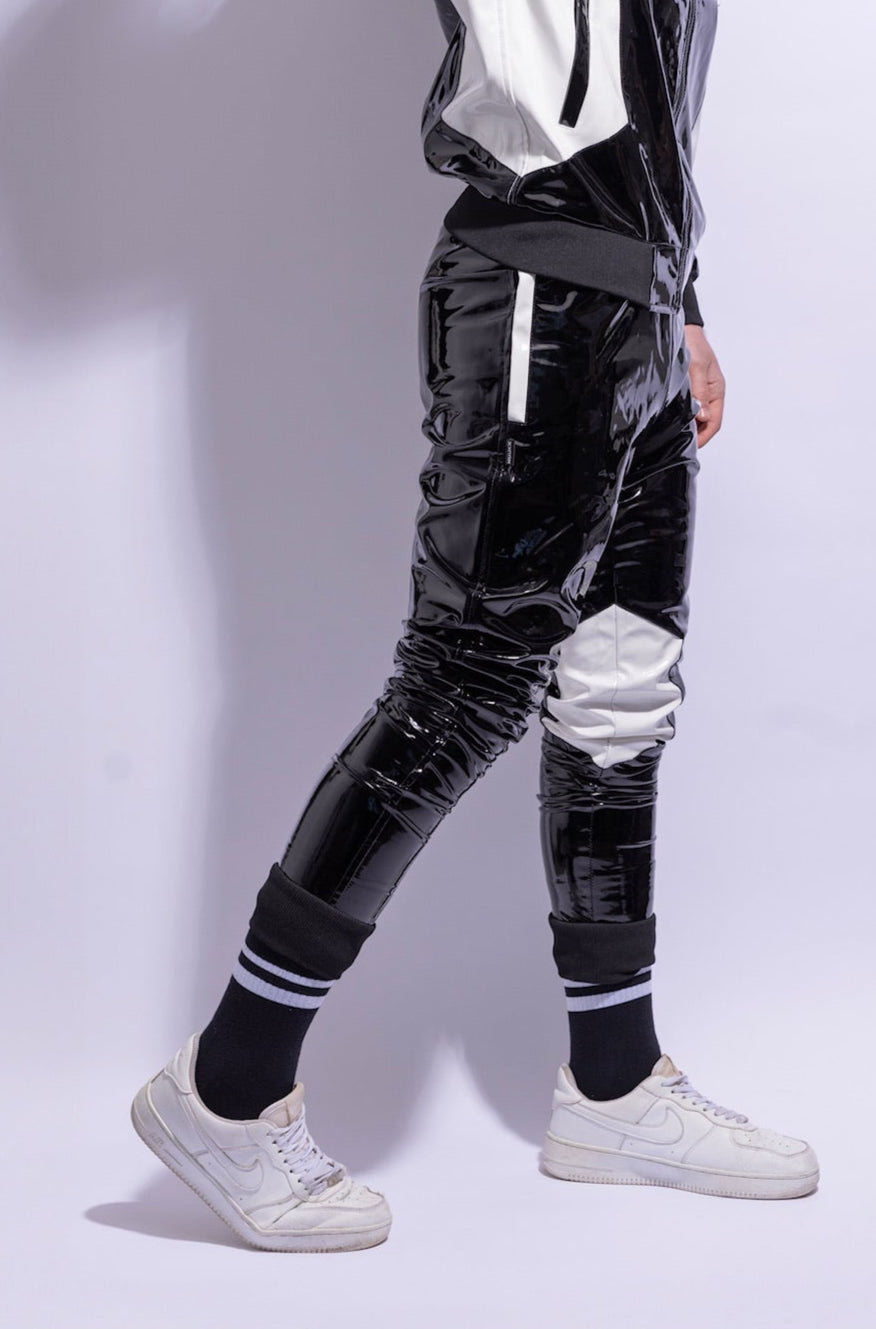 datingstar berlin pants I black/white I pvc pro