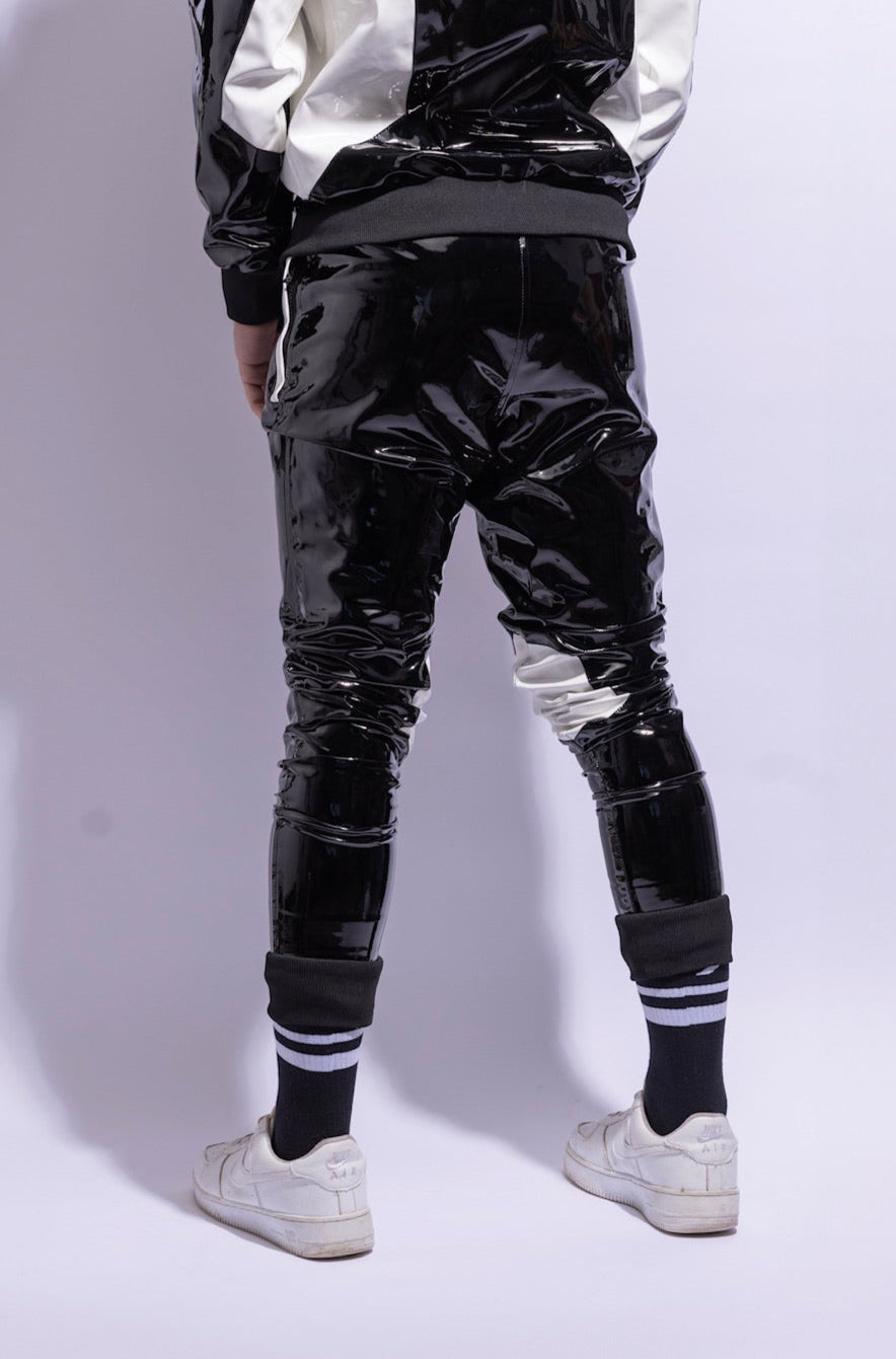 datingstar berlin pants I black/white I pvc pro