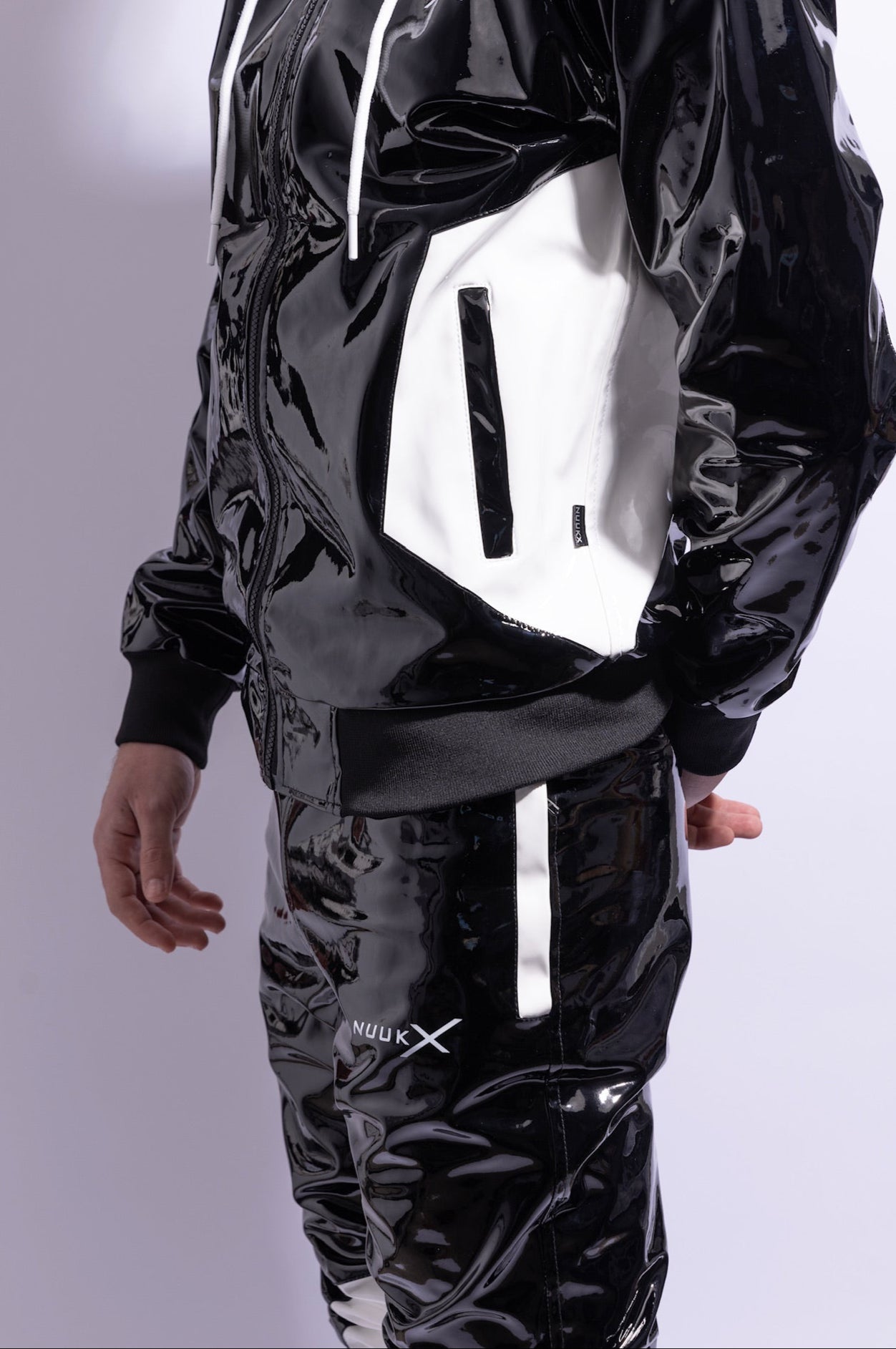 datingstar berlin pants I black/white I pvc pro