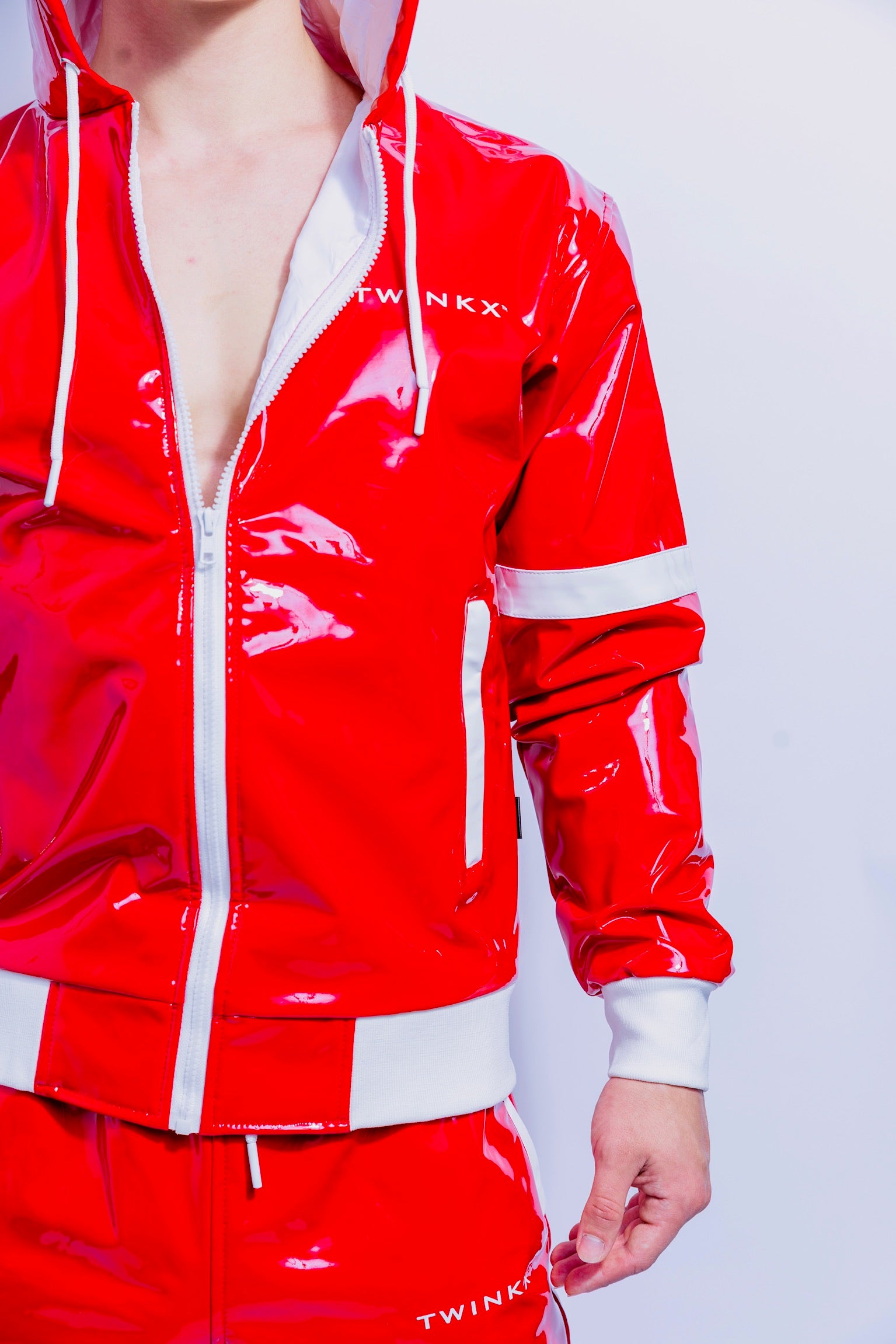 datingstar jacket I red/white I pvc pro