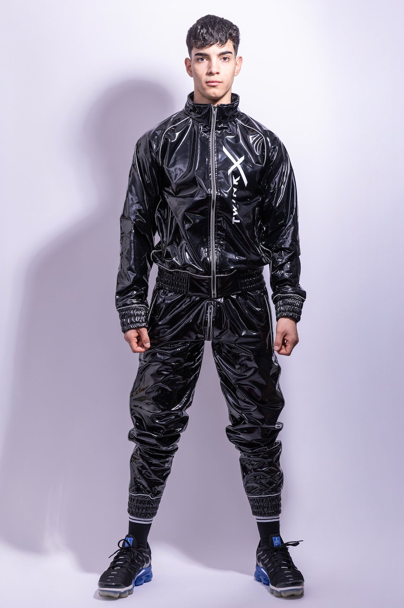 x frame pants I black/reflective I pvc