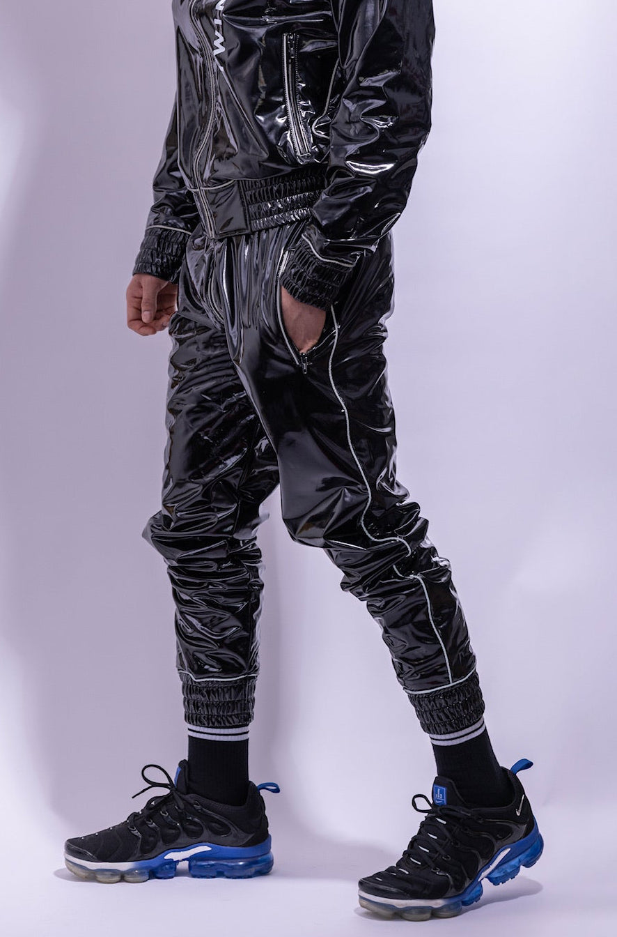x frame pants I black/reflective I pvc
