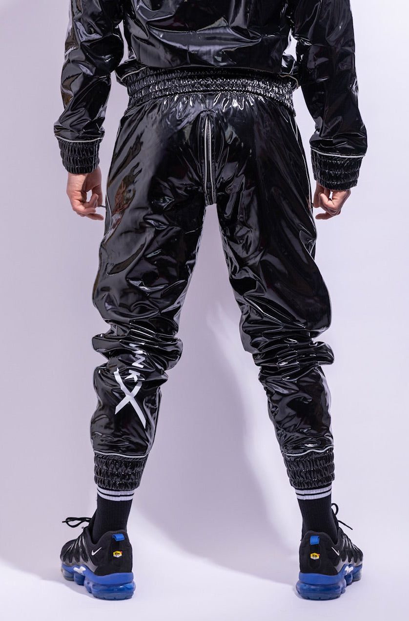x frame pants I black/reflective I pvc