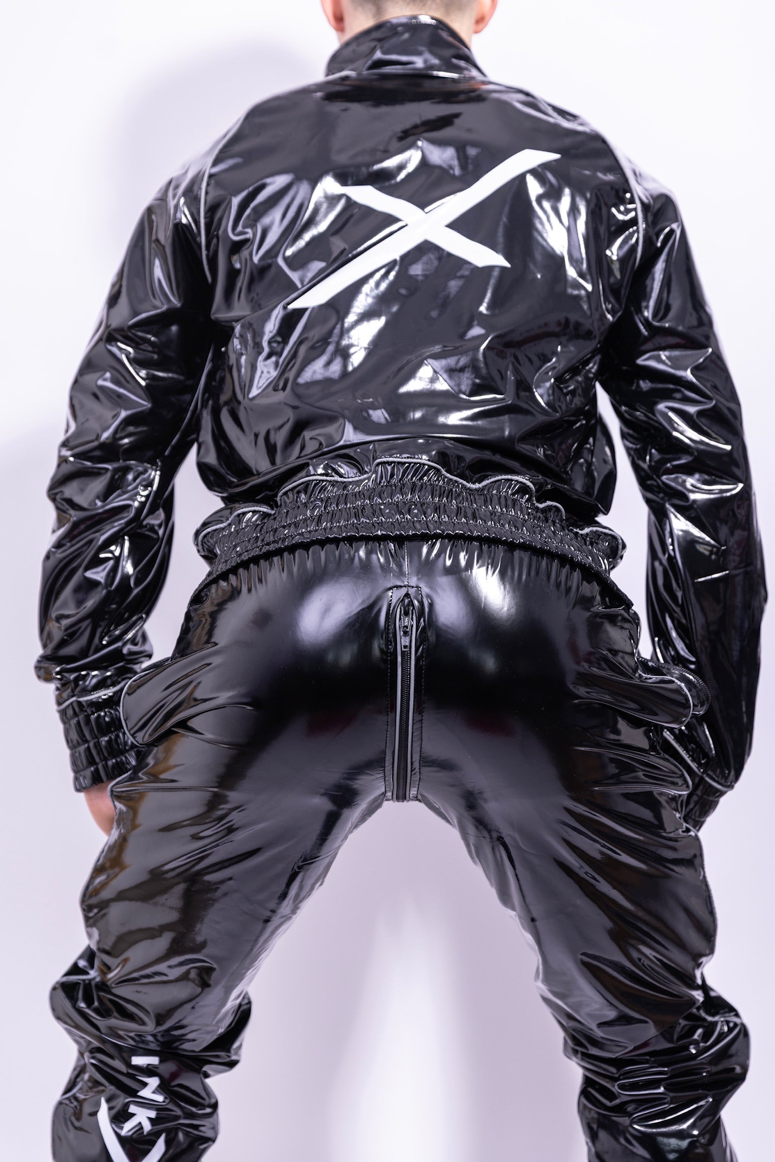 x frame pants I black/reflective I pvc