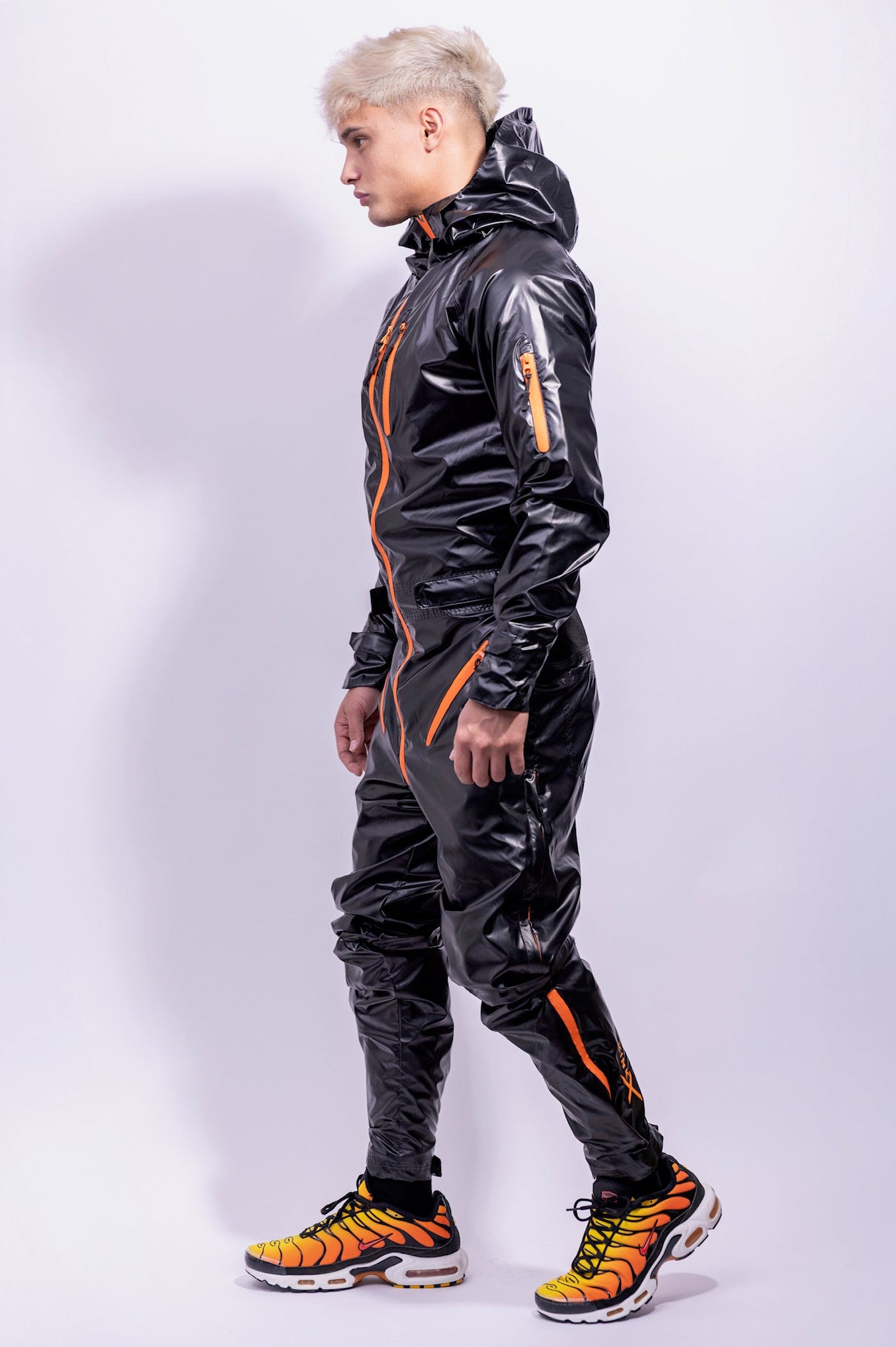 come.x.play fullsuit I iced black/neon orange I nylon pro