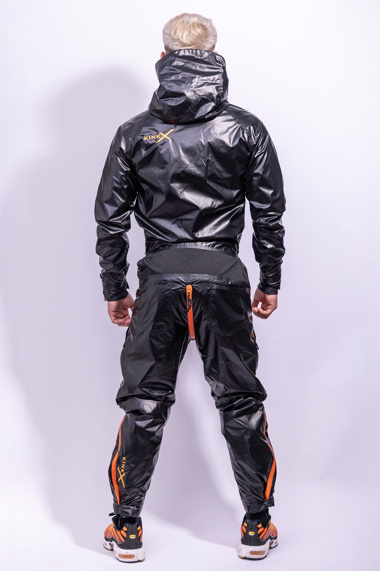 come.x.play fullsuit I iced black/neon orange I nylon pro